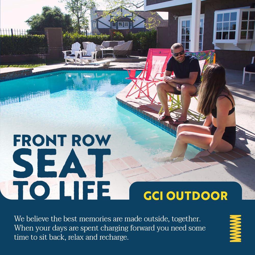 GCI Outdoor Comfort Pro Rocker Camping Chair | Portable Folding Rocking Chair with Durable Armrests & Drink Holder — Sweet Tea - Image 6