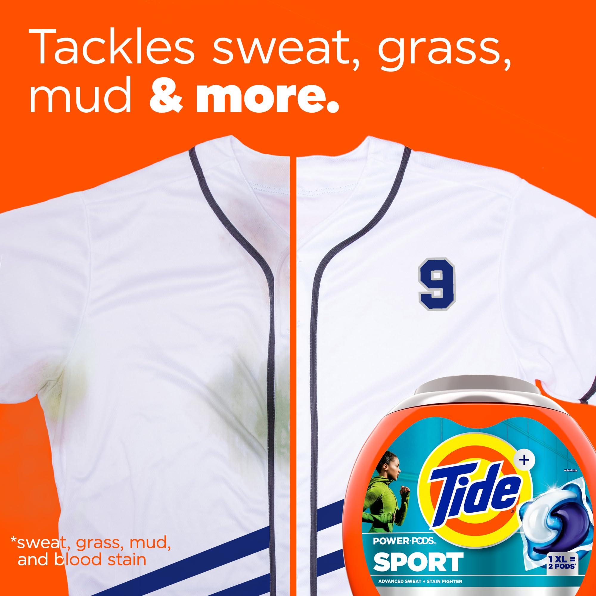 Tide Power PODS Laundry Detergent Soap Pacs with Febreze Sport, 63 Count, Laundry Pods with Febreze Freshness and Sport Odor Defense (133) - Image 3