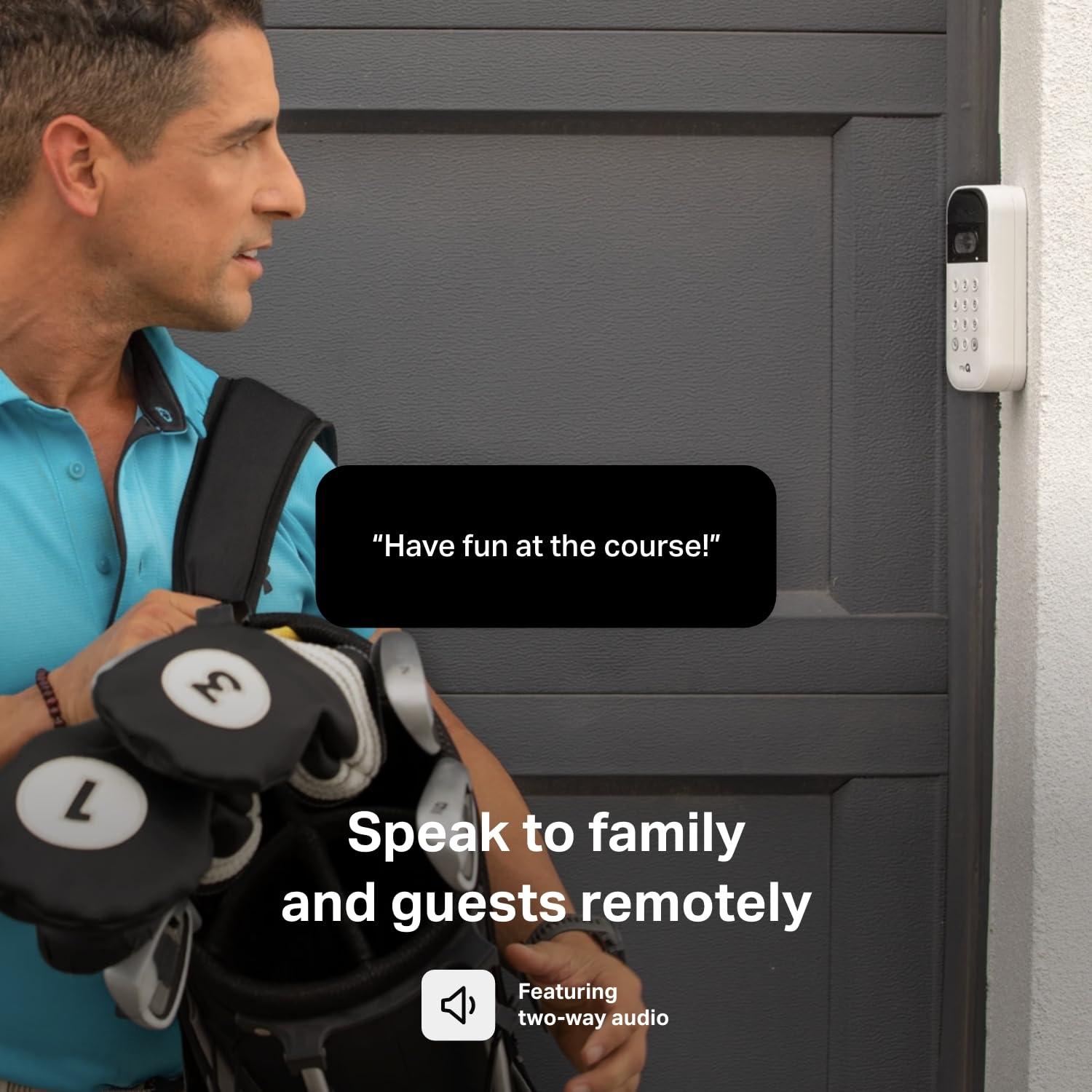 myQ Smart Garage Door Video Keypad with Wide-Angle Camera,Customizable PIN Codes,and Smartphone Control–Take Charge of Your Garage Access Works with Chamberlain, LiftMaster and Craftsman openers,White - Image 5