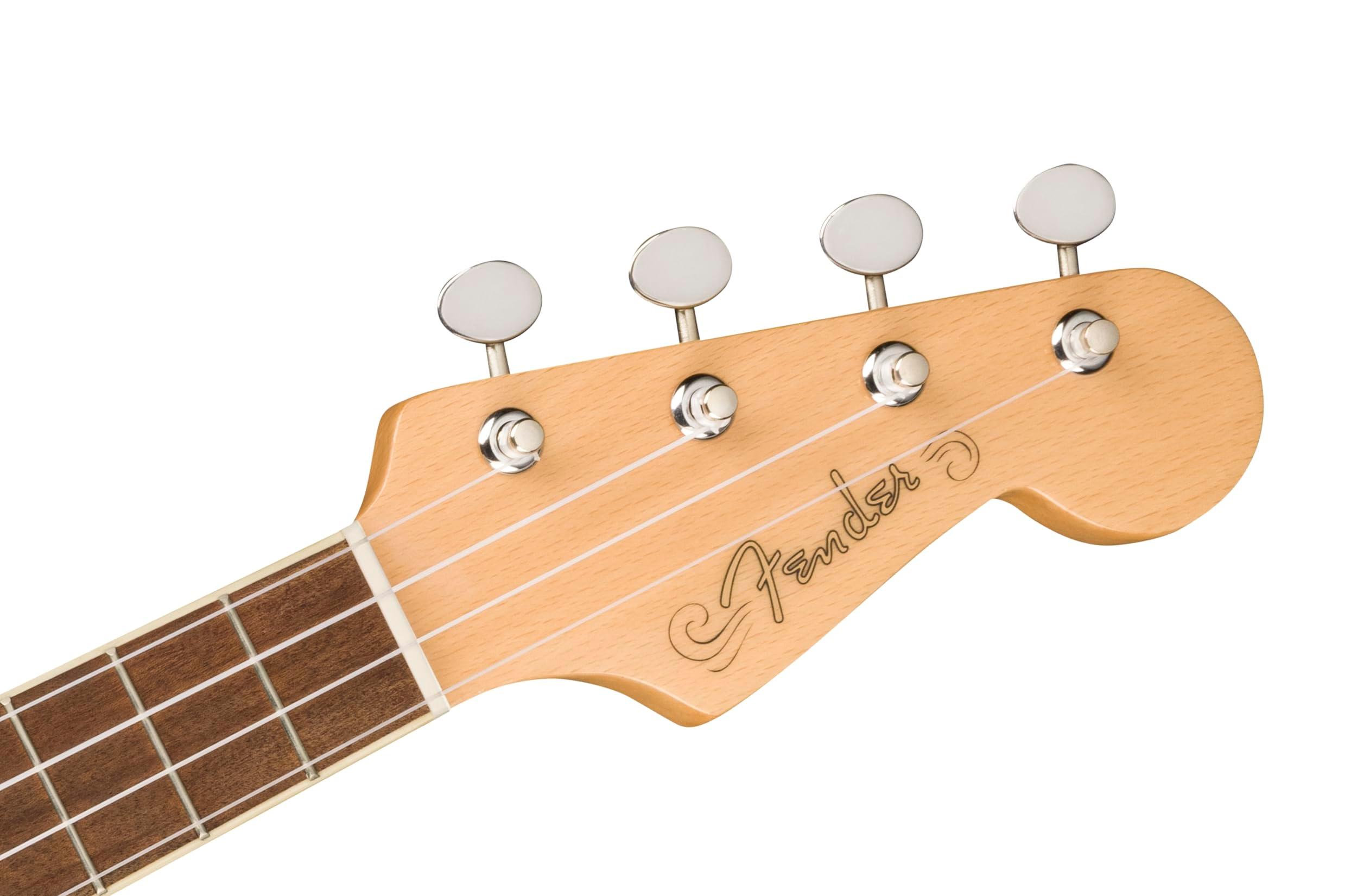 Fender, 4-String Ukulele, Right, 3-Color Sunburst (0970533500) - Image 4