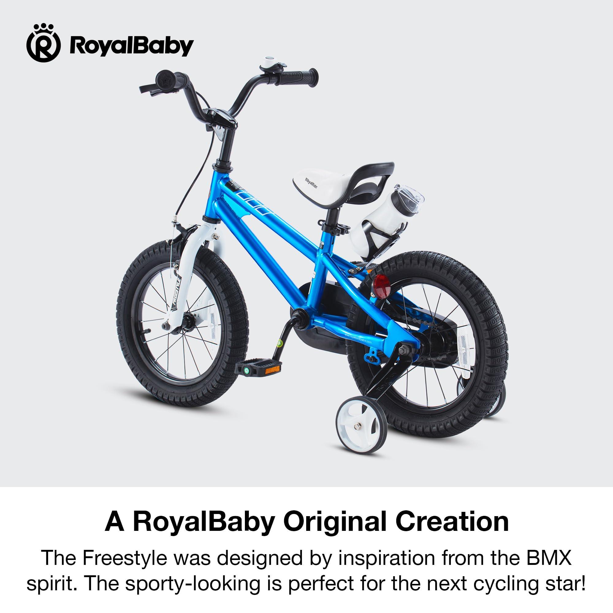 RoyalBaby Kids Bike EZ Freestyle Training Free Balance to Pedal Easy Learning Bicycle, 12-18 Inch for Toddlers to Big Kids - Image 8