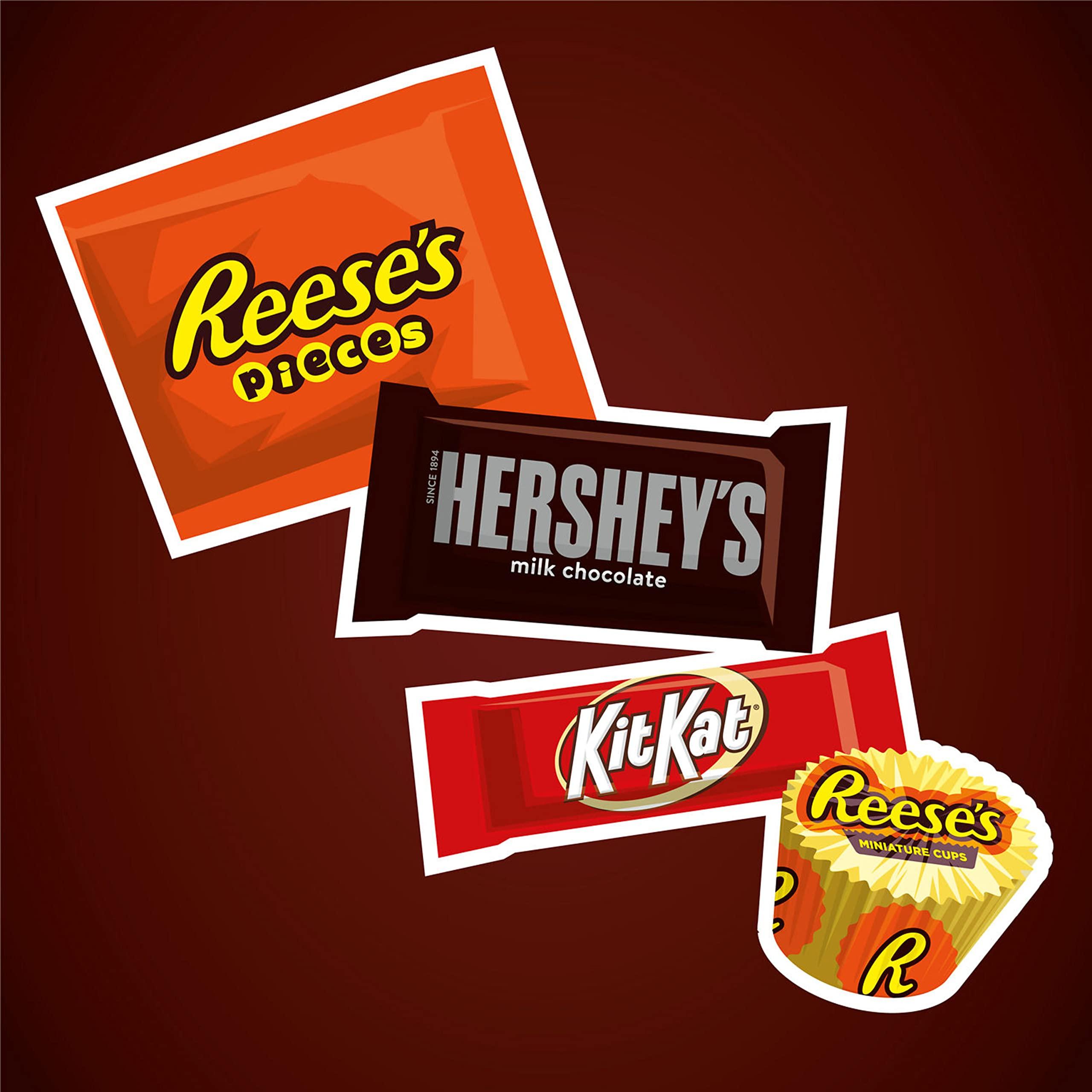 HERSHEY'S, KIT KAT and REESE'S Assorted Flavored Candy Party Pack, 33.38 oz - Image 4