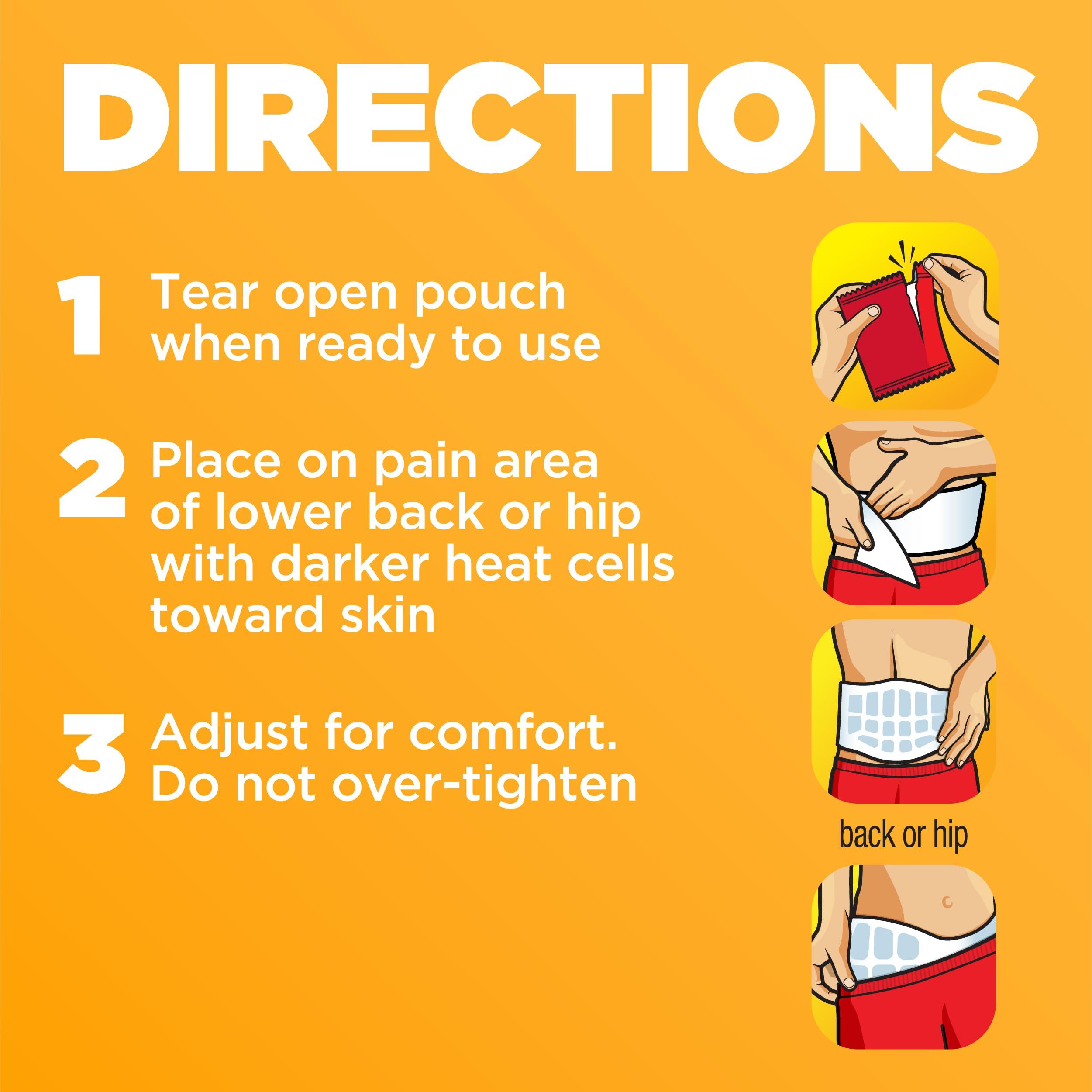 ThermaCare Back Pain Therapy Lower Back & Hip Small/Medium Pain Relief Heat Wraps, 3 Count - Image 7