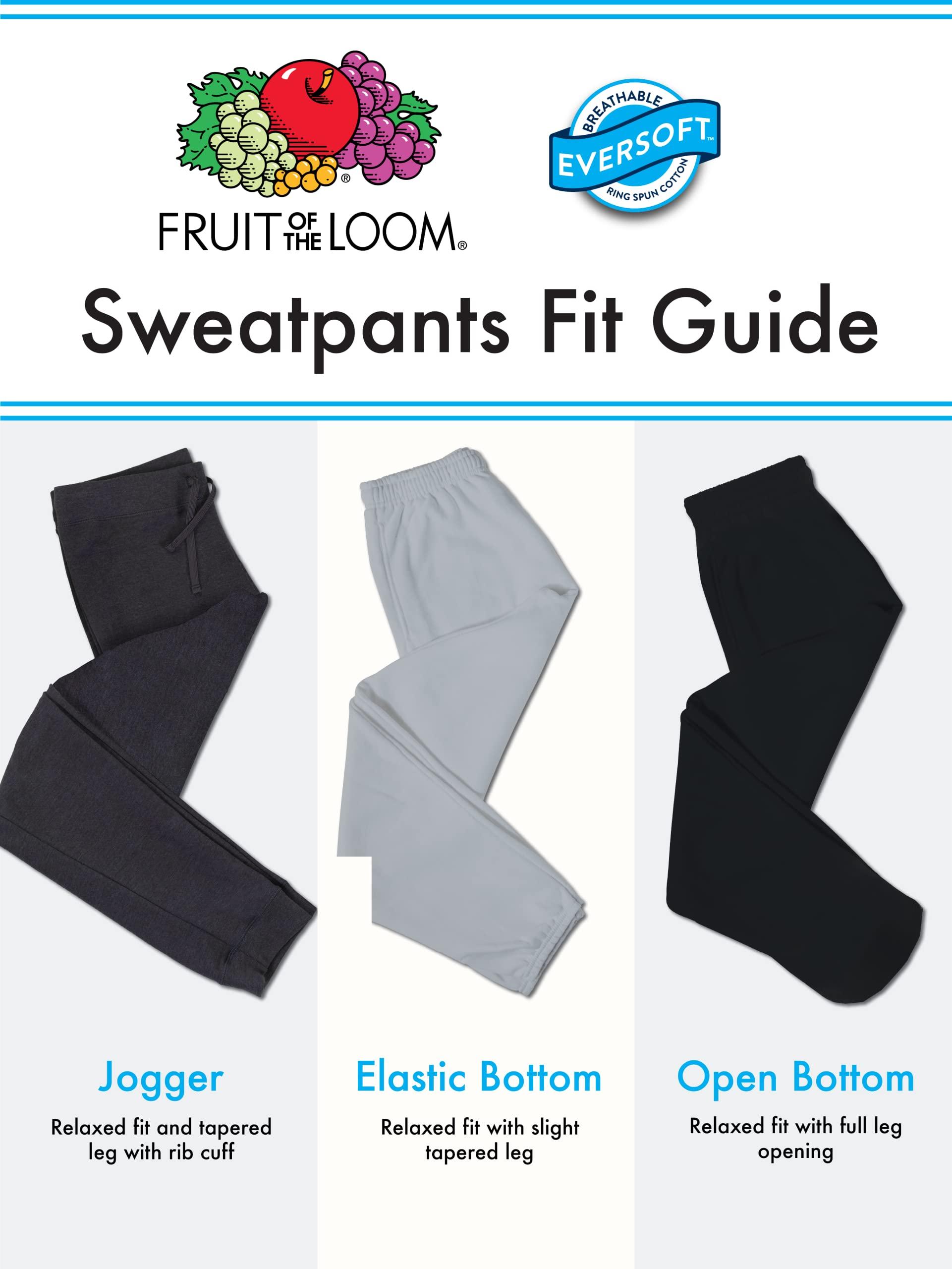 Fruit of the Loom Eversoft Fleece Elastic Bottom Sweatpants with Pockets, Relaxed Fit, Moisture Wicking, Breathable - Image 4