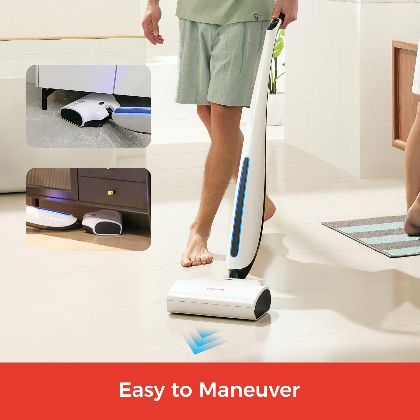 Hizero Cordless Hard Floor Cleaner F500, 60 Mins Runtime Self-Cleaning Wet Dry All-in-One Bionic Mop, Ideal for Hardwood, Vinyl, Tile, Laminate and More - Image 6
