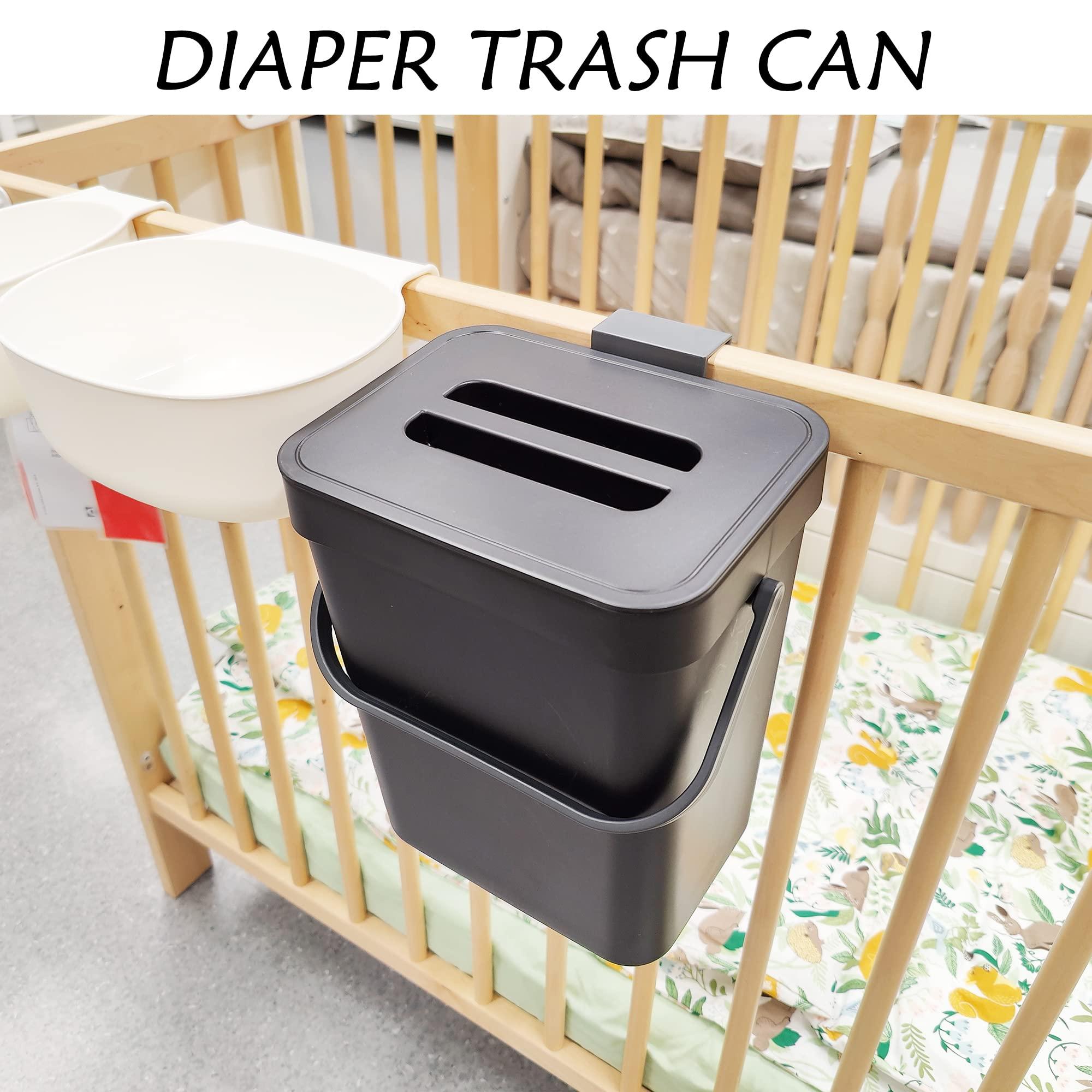 stonespace Kitchen Compost Bin for Countertop, Hanging Small Trash Can with Lid Under Sink for Kitchen Bathroom, Mountable Compost Bucket, Black - Image 6