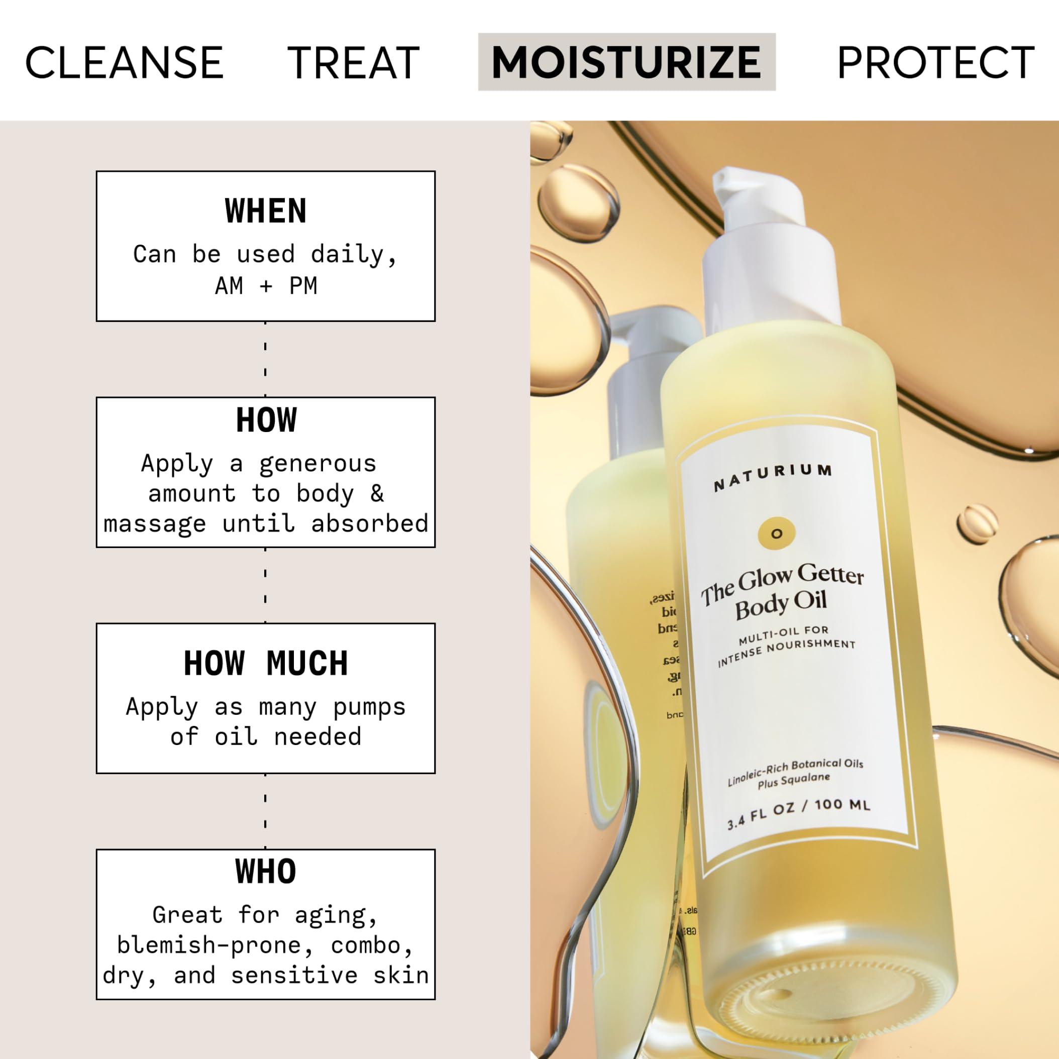 Naturium The Glow Getter Body Oil, Multi-Oil for Intense Nourishment, Hydrating & Moisturizing Formula, Vegan & Cruelty-Free, 3.4 oz - Image 2