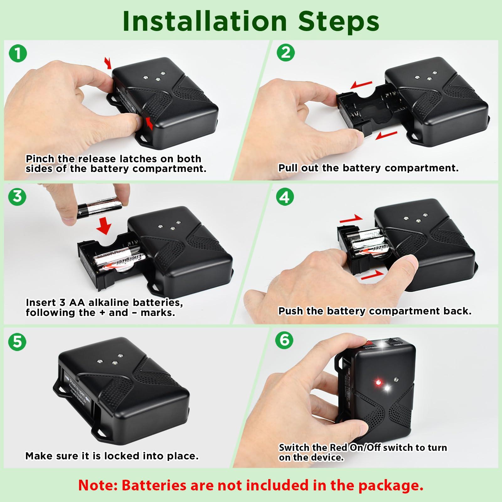 Rodent Repellent for Cars Battery Operated Ultrasonic Mice and Rat Deterrent with LED Flashlights, Wireless Under Hood Animal Repeller Pest Control Device for RV, Truck, and Vehicle Engine Protection - Image 8