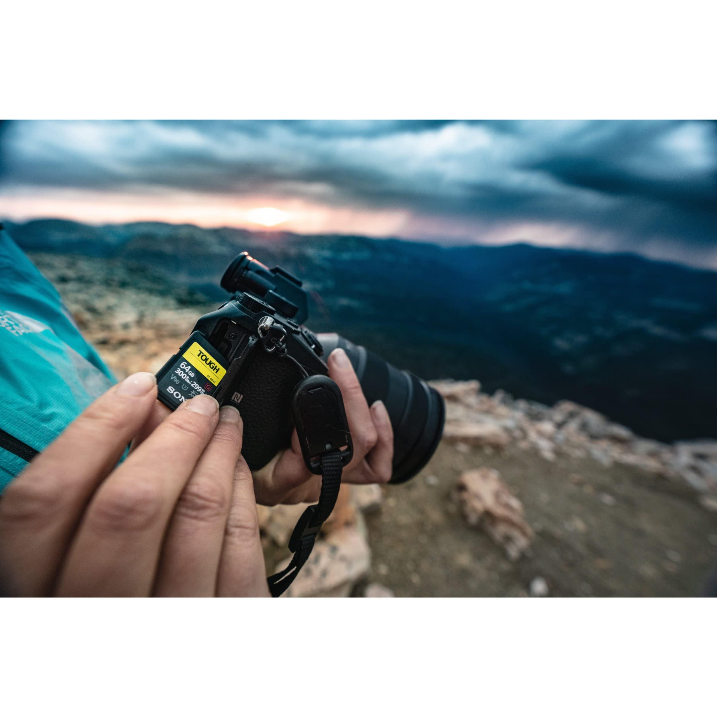 Sony TOUGH-G series SDXC UHS-II Card 64GB, V90, CL10, U3, Max R300MB/S, W299MB/S (SF-G64T/T1), Black - Image 2