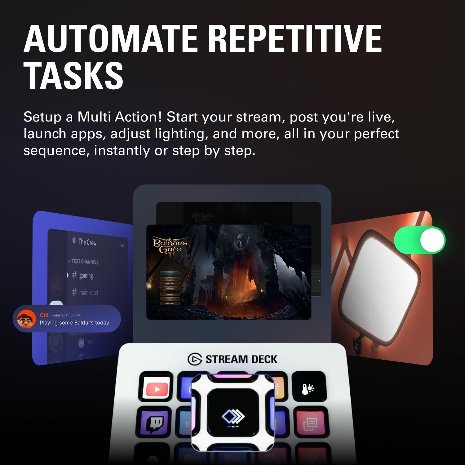 Elgato Stream Deck MK.2 White – Studio Controller, 15 macro keys, trigger actions in apps and software like OBS, Twitch, ​YouTube and more, works with Mac and PC - Image 5