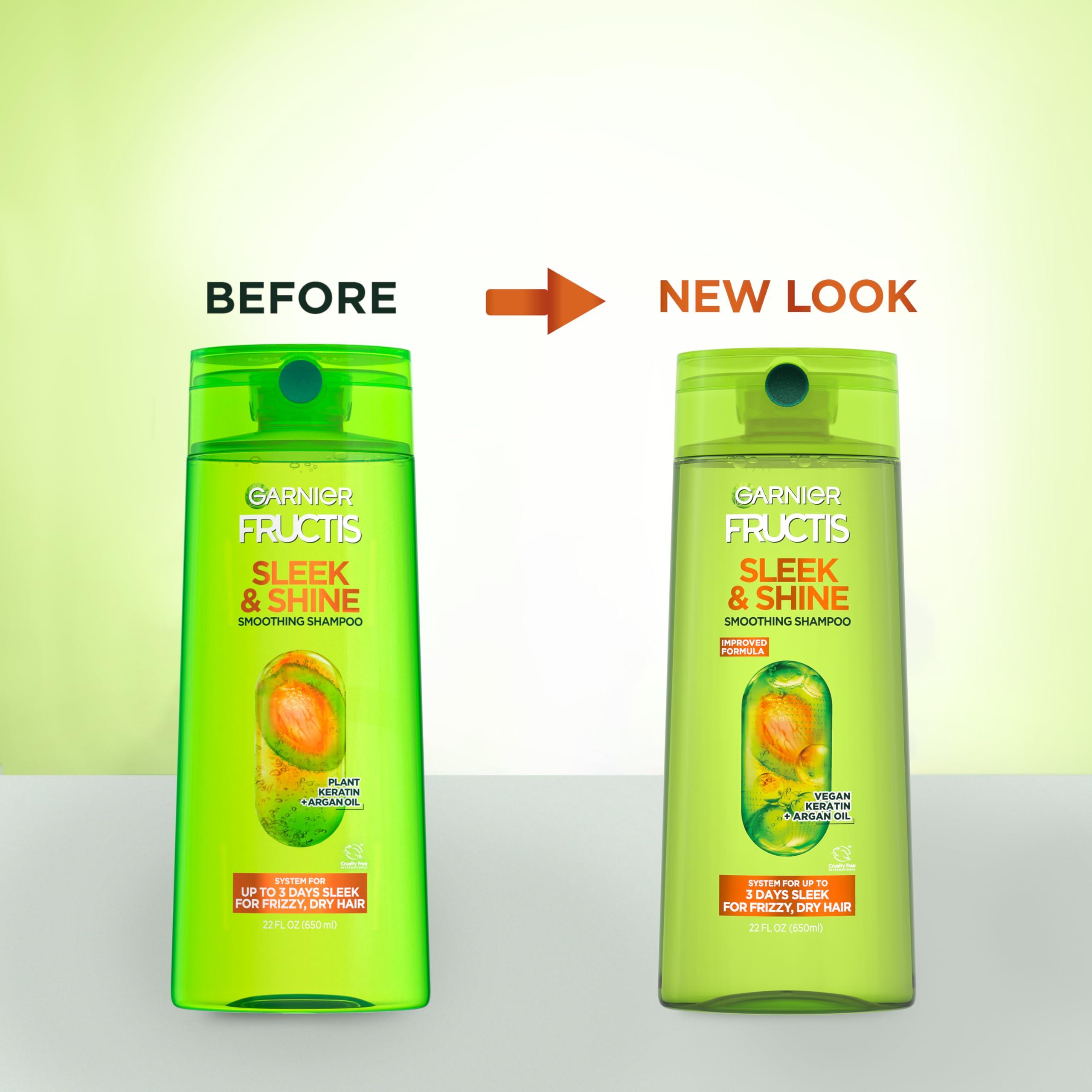 Garnier Fructis Sleek & Shine Shampoo, Frizzy, Dry, Unmanageable Hair, 22 fl. oz.(Packaging May Vary) - Image 5