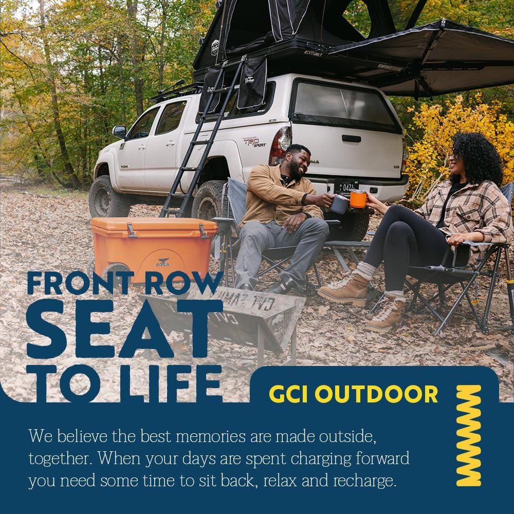 GCI OUTDOOR Kickback Rocker Outdoor Rocking Chair with Beverage Holder - Image 6