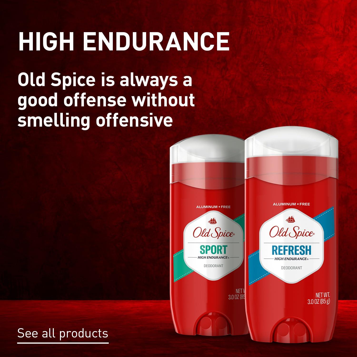 Old Spice Aluminum Free Deodorant For Men, High Endurance, 24/7 Sweat Defense & Odor Protection, 24/7 Freshness & Lasting Scent, Sport Scent, 3.0 oz (Pack of 3) - Image 10