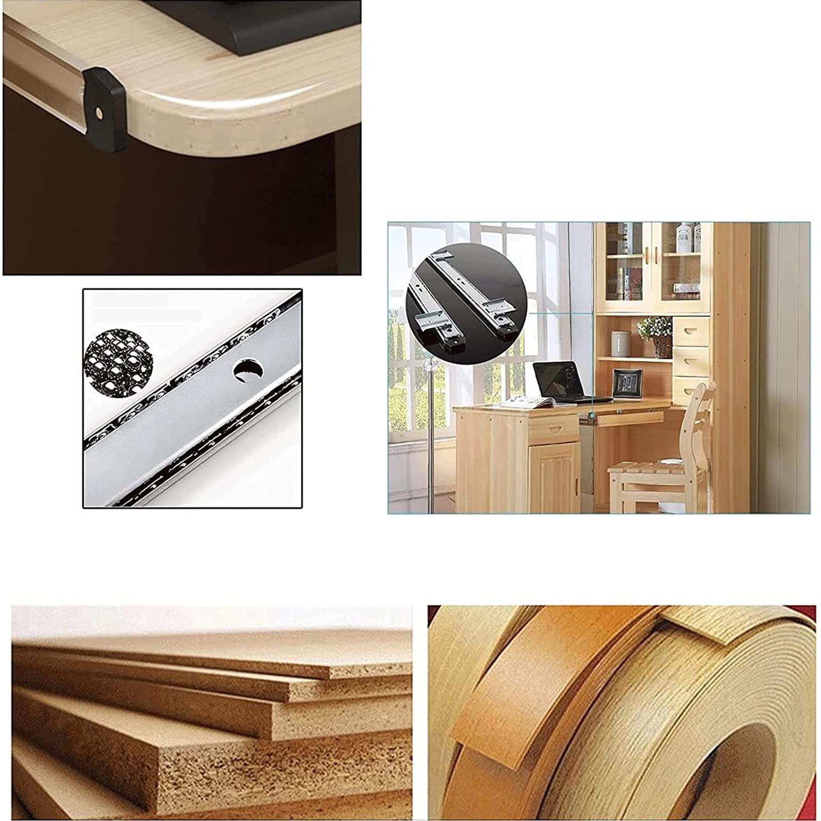 Keyboard Tray Under Desk Storage, Desk Extender for Keyboard And Mouse, Wooden Keyboard Drawer Tray Under Desk Sliding Keyboard Platforms Ergonomic Underdesk Keyboard Tray Shelf, Easy Installation - Image 5