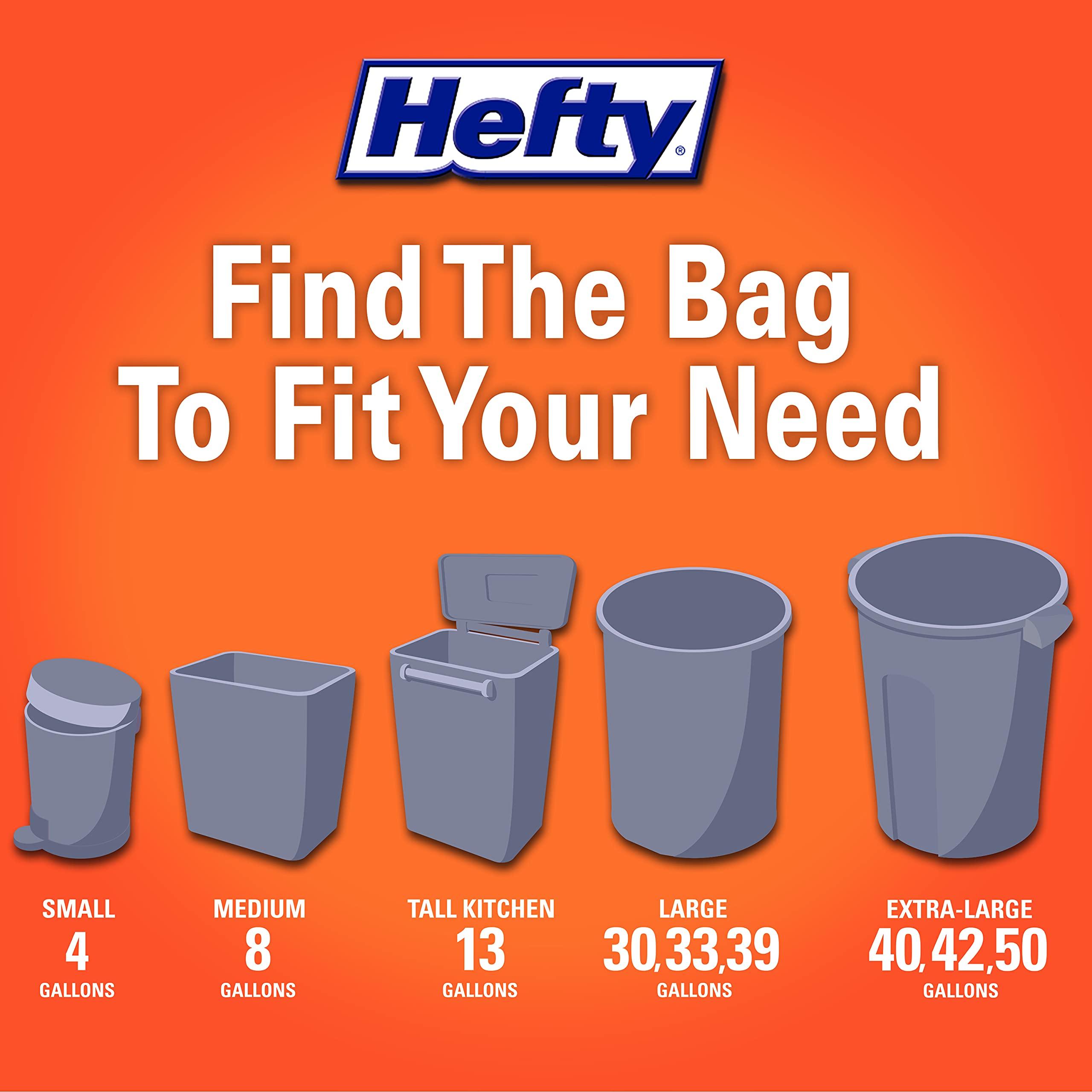 Hefty Small Garbage Bags, Flap Tie, Lavender & Sweet Vanilla Scent, 4 Gallon, 26 Count - Image 8