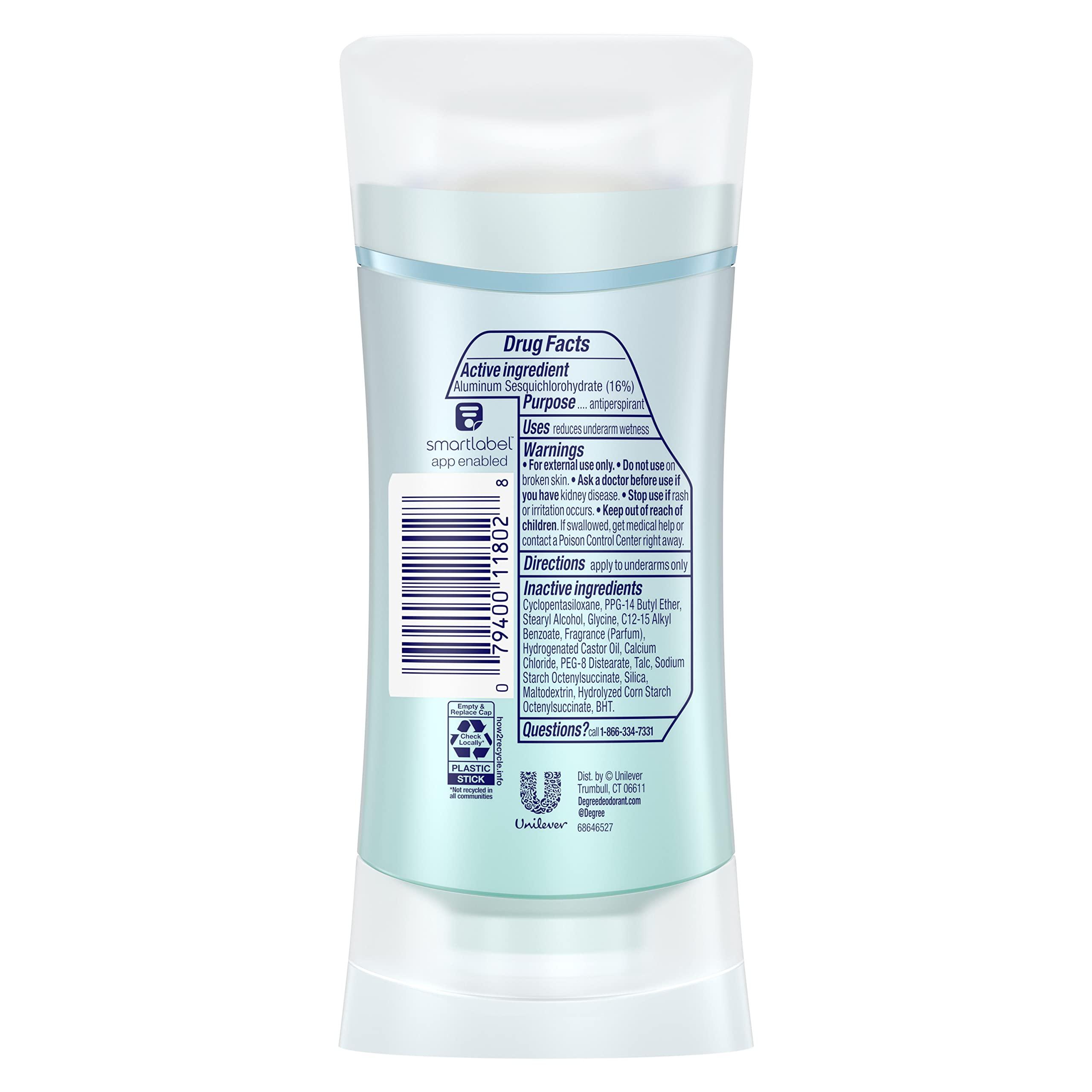 Degree Advanced Antiperspirant Deodorant 4 count 72-Hour Sweat & Odor Protection Shower Clean Antiperspirant for Women with MotionSense Technology 2.6 oz - Image 2