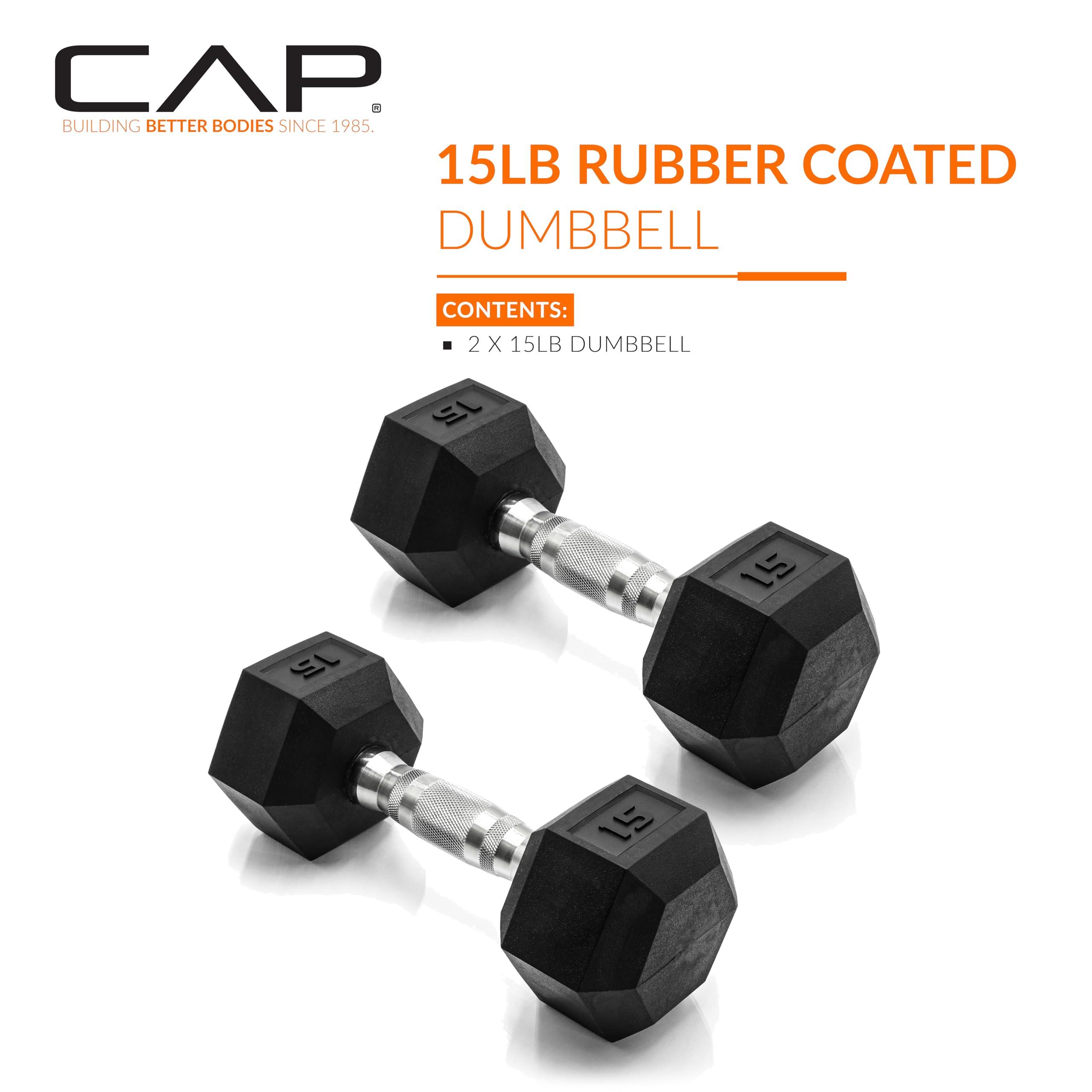 CAP Barbell Coated Dumbbell Weight | Multiple Options Pairs & Sets - Image 2