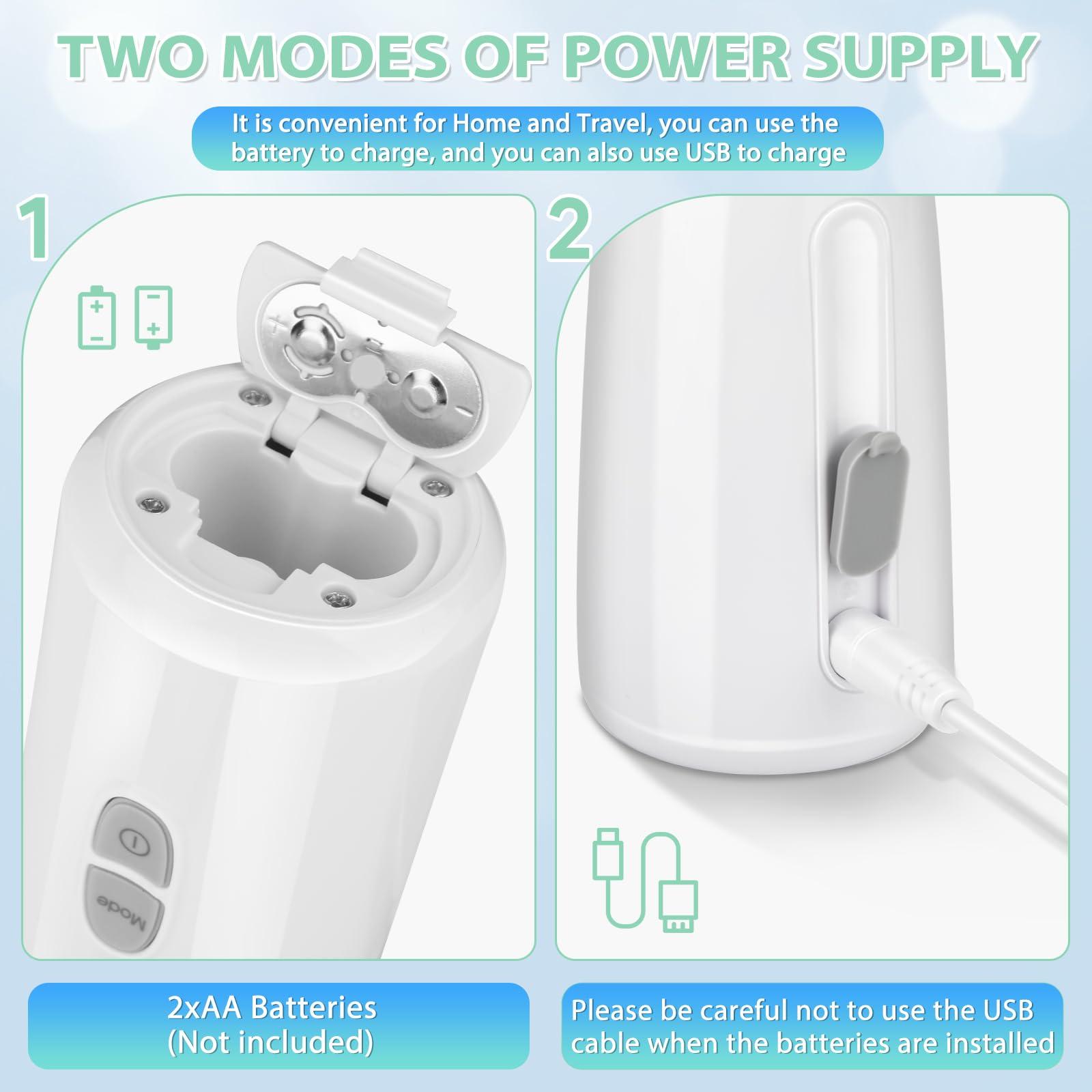 Portable Mesh Machine with 2 Masks & Mouthpiece, Handheld Spacer Quiet Working, 2 Adjustable Mode for Adult and Kid, for Travel & Home Use - Image 6