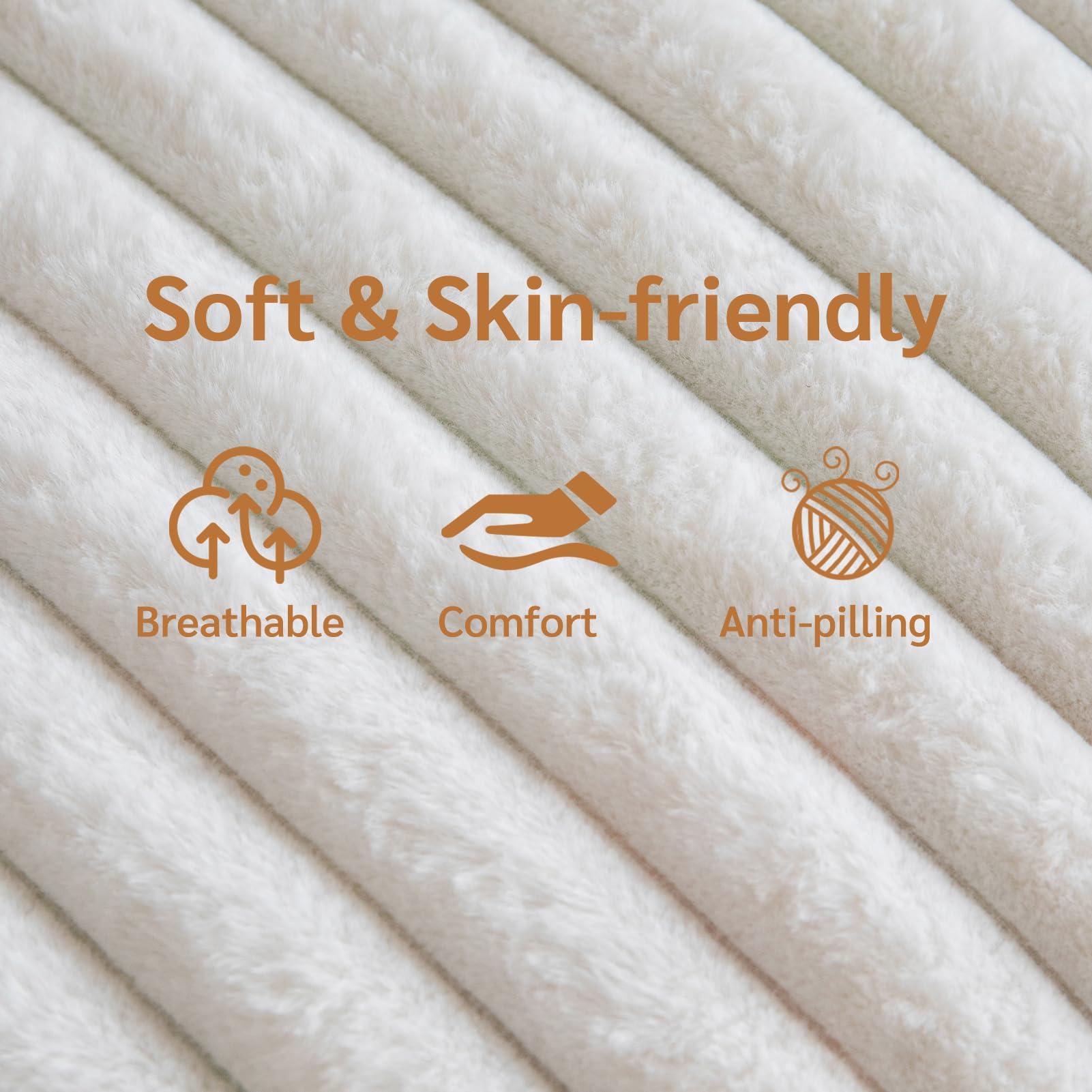 BYBYME 3 in 1 Bean Bag Chairs, Bean Bag Bed for Adults High-Density Foam Filling, Convertible Sofa Bed Faux Fur, Giant Bean Bag Chairs for Adults - Image 3