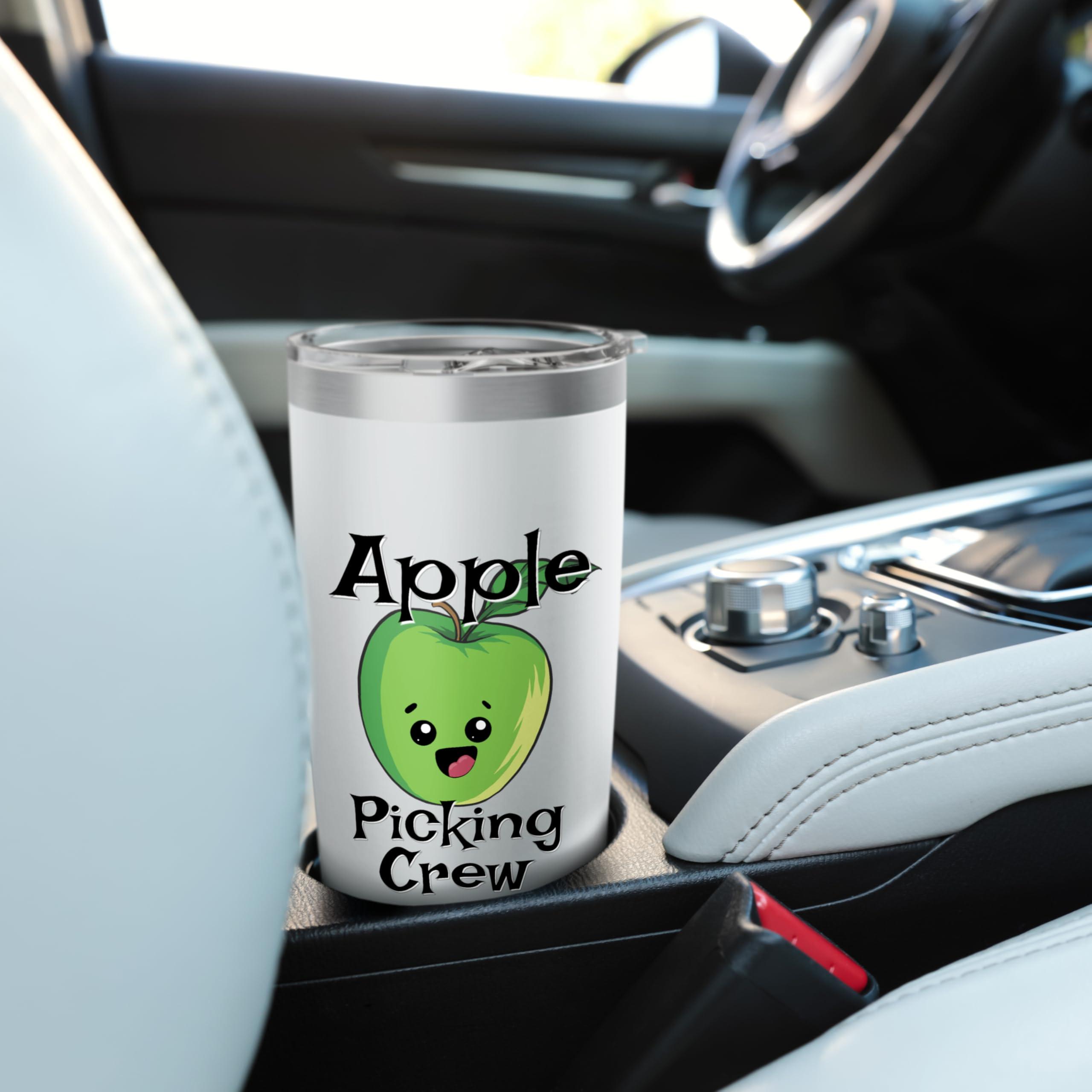 Cute Fall Autumn Orchard Matching Family Apple Picking Crew Stainless Steel Insulated Tumbler - Image 2