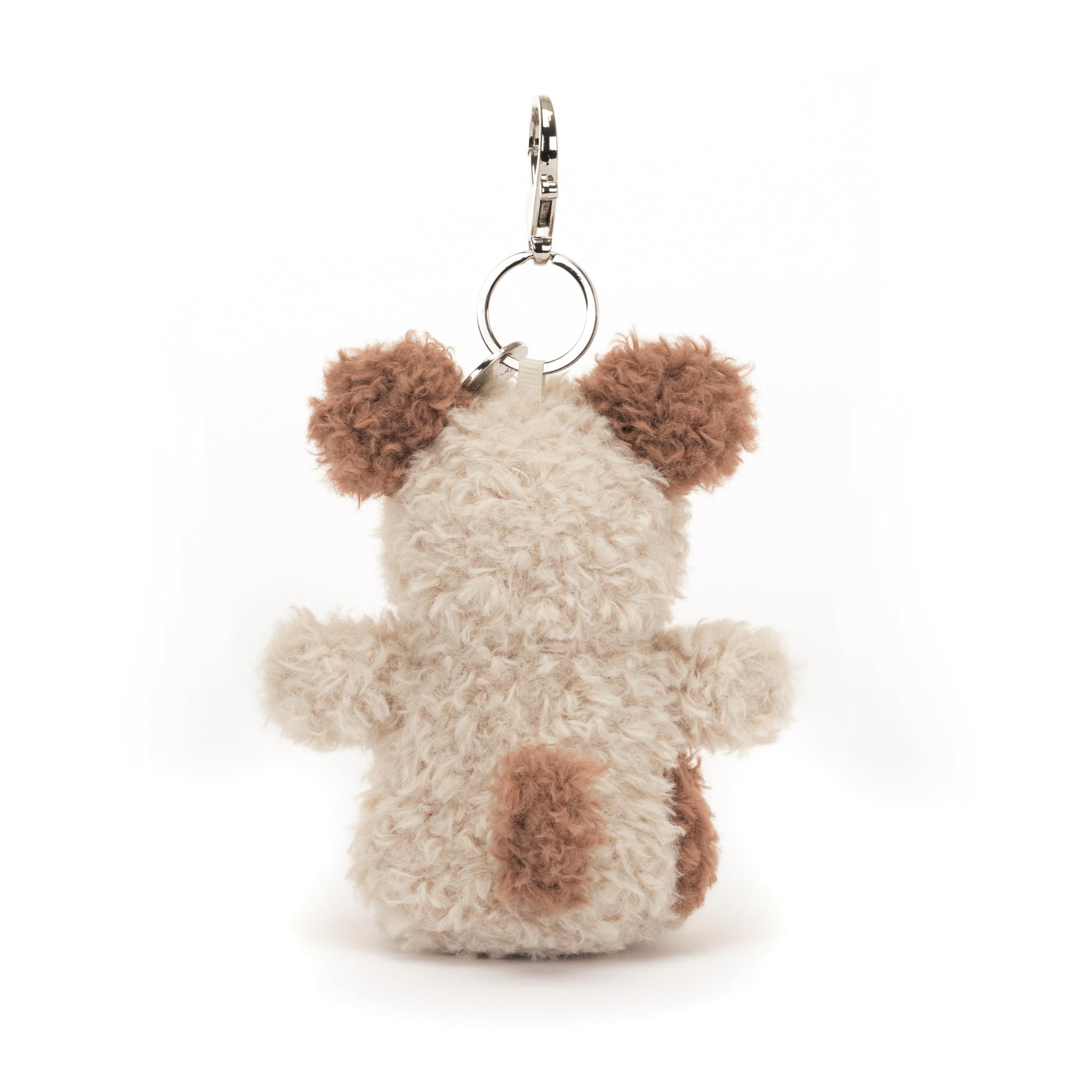 Jellycat Little Pup Bag Charm, 4 inches - Dogs and Puppies Plush Keychain - Great Gift Idea - Image 3