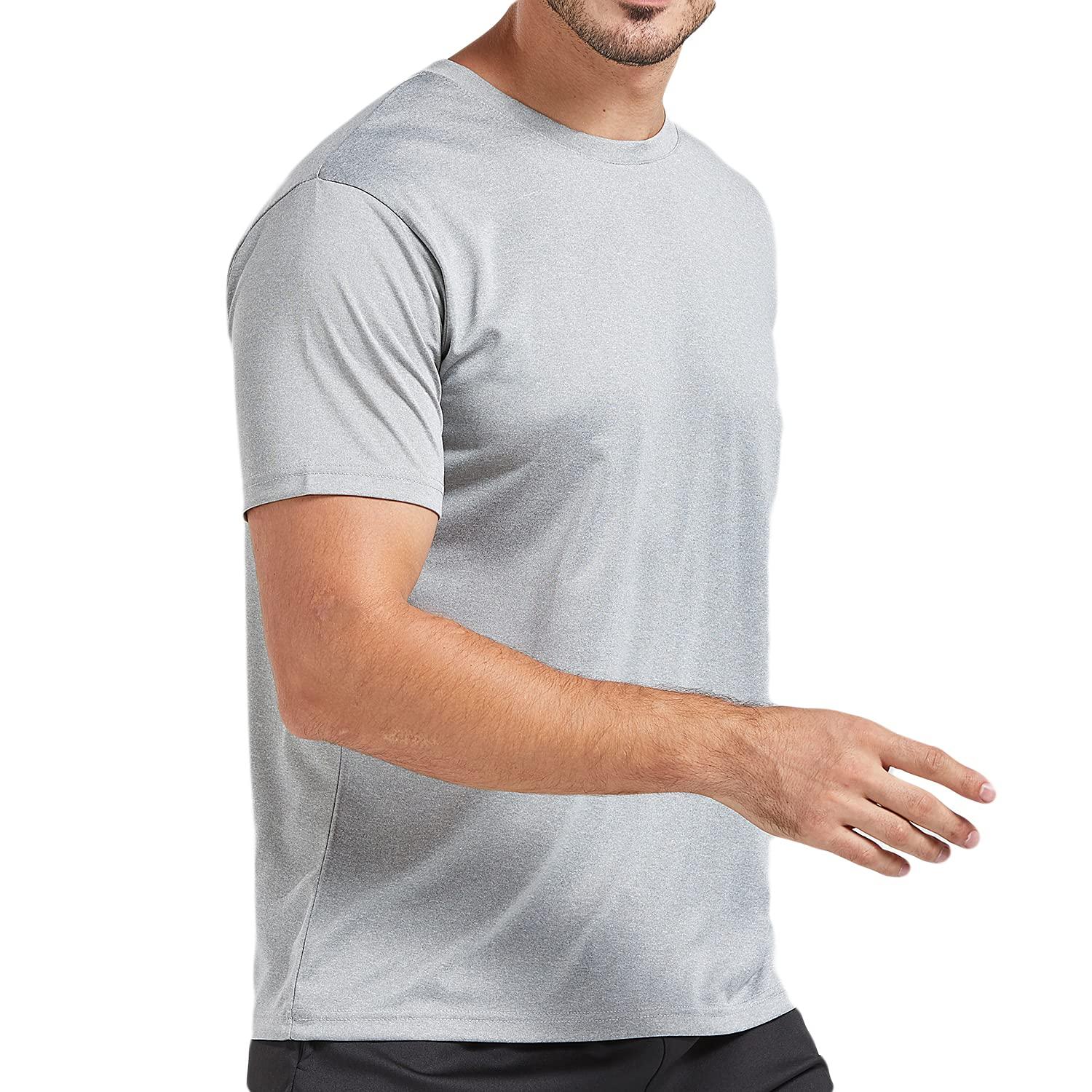 5 Pack Men's Dry Fit T Shirts Athletic Running Gym Workout Short Sleeve Tee Shirts for Men - Image 4