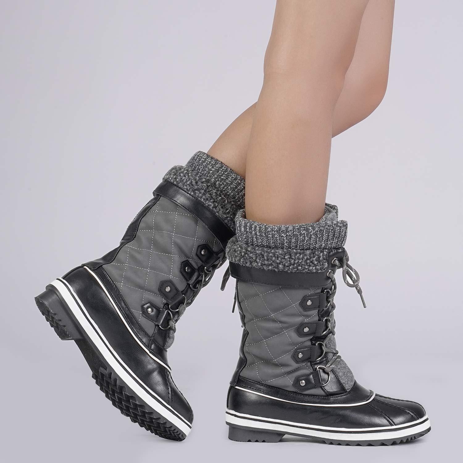 DREAM PAIRS Women's Mid-Calf Waterproof Winter Snow Boots MONTE_02 - Image 7