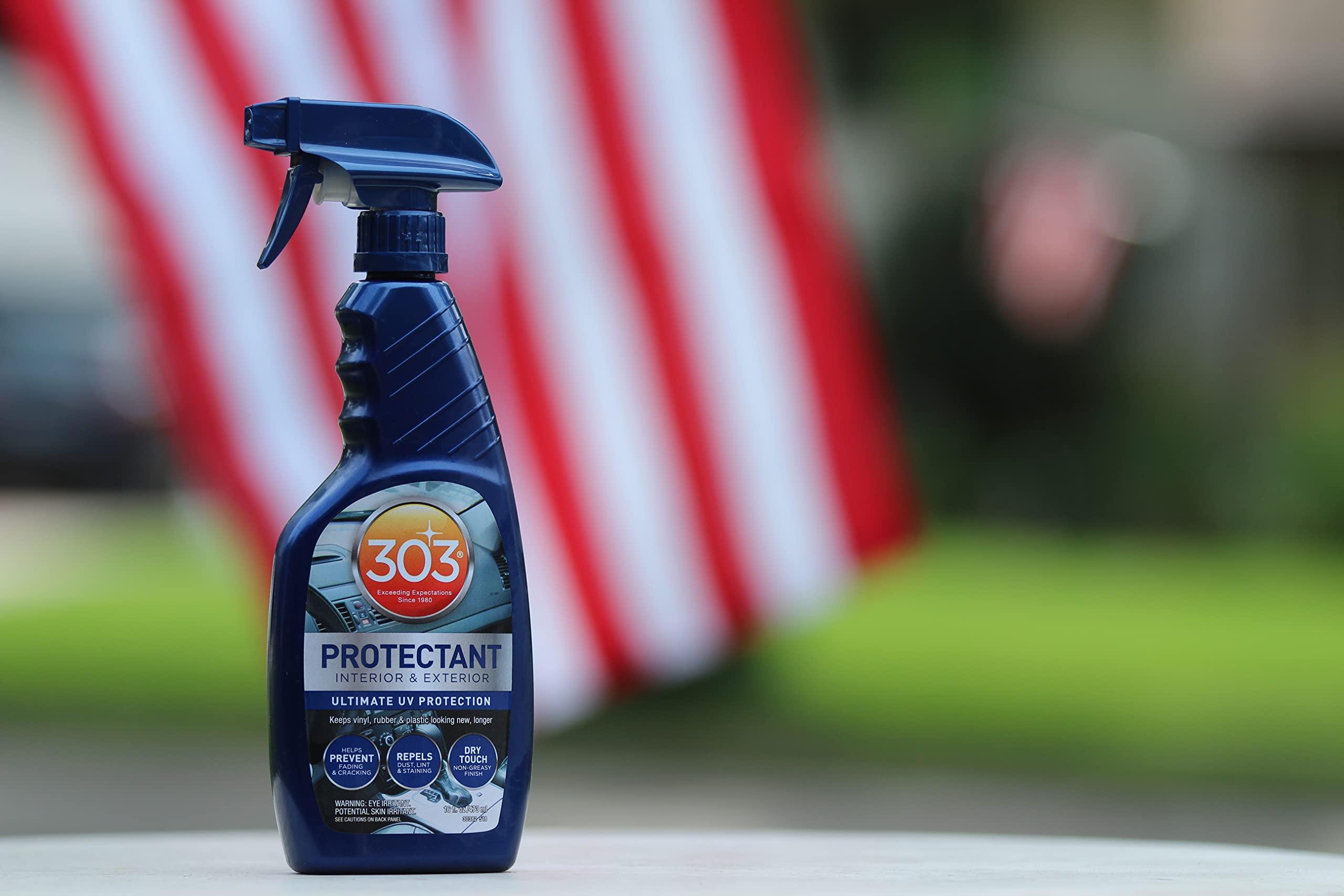 303 Products Automotive Protectant Spray - Helps Prevent Fading & Cracking, Repels Dust, Lint & Staining, Superior UV Protection & Restores Lost Color, Exterior & Interior Car Cleaning Supplies 16oz - Image 12