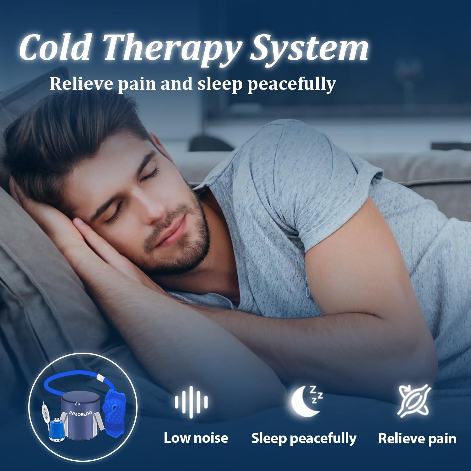 Inmoredo Cold Therapy Machine, Programable Ice Therapy Machine, for Knee Replacement, Post-Surgery Recovery, ACL, Pain Relief, for Sports Injuries, Sprains, Reduce Swelling, Knee Pad - Image 6