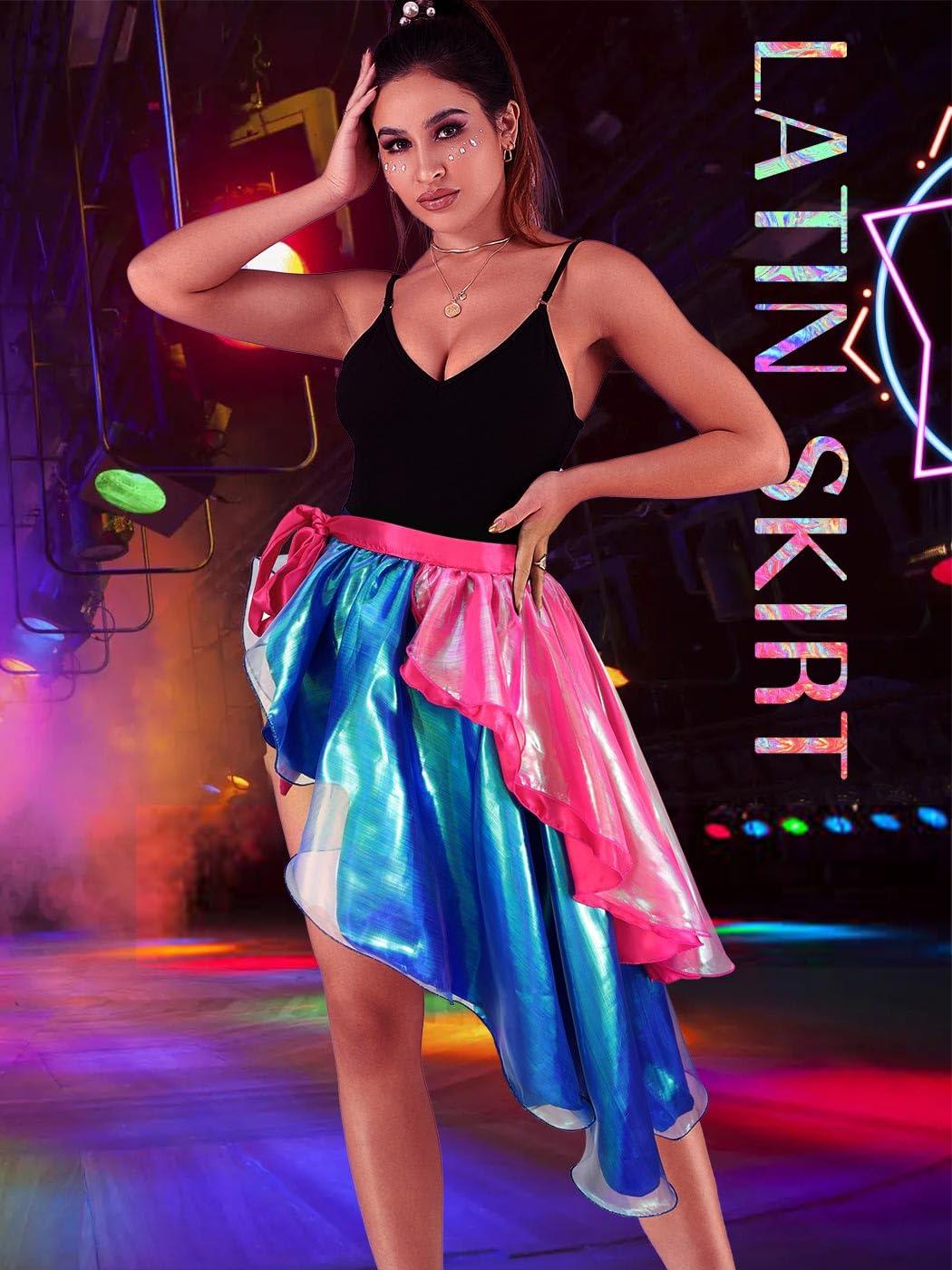 TWINKLEDE Shiny Fariy Bustle Tie on Belly Dance Skirt Maxi Hip Scarf Latin Festival Party Costume for Adult Girls - Image 5