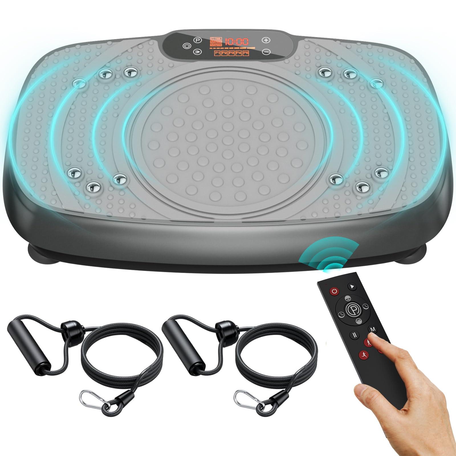 Vibration Plate Exercise Machine: TISSCARE Weight Loss and Lymphatic Drainage Vibrating Plates, Whole Body Workout Sculpting Platform for Home Fitness Fat Burner for Women Men