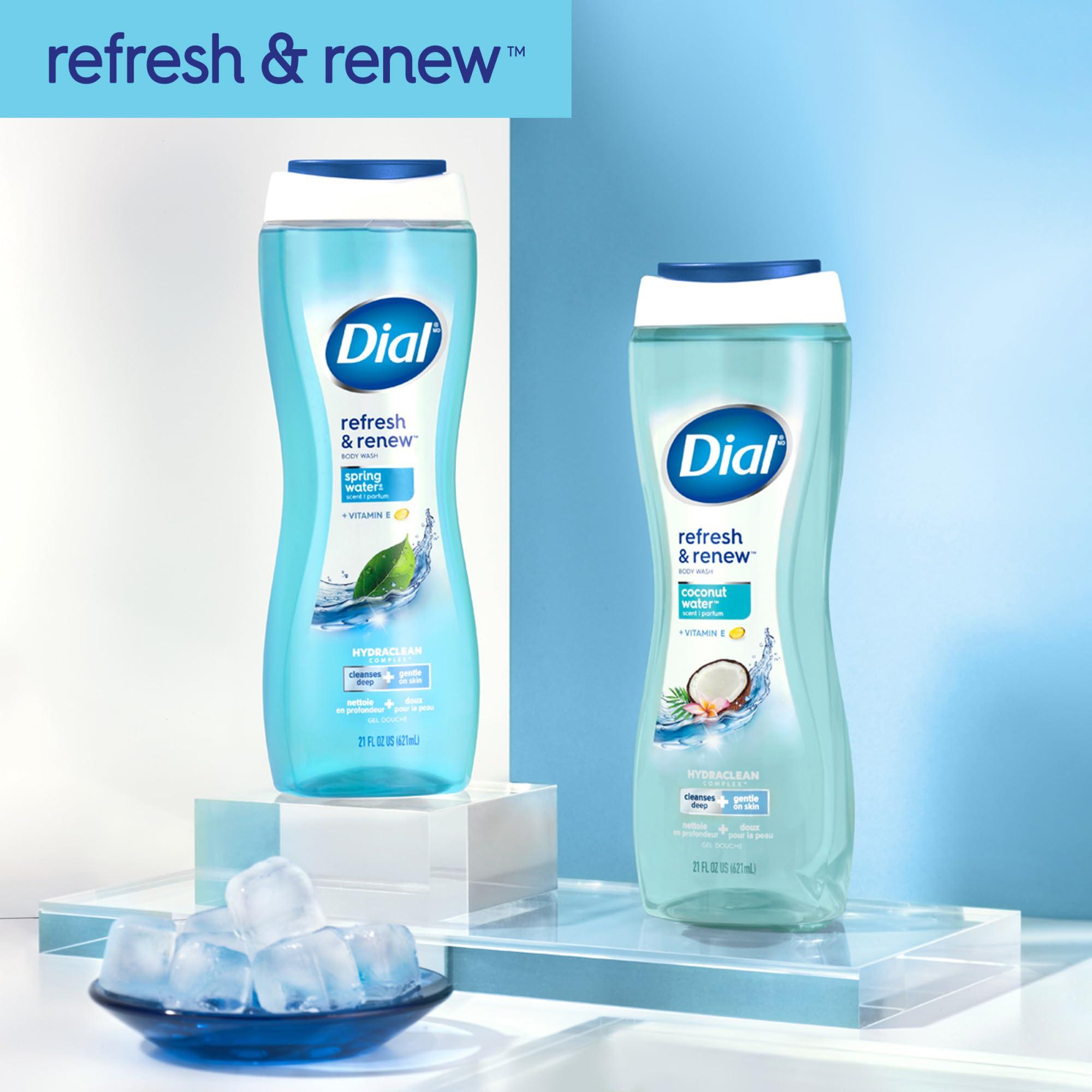 Dial Body Wash, Refresh & Renew Spring Water, 23 fl oz (Pack of 3) - Image 8