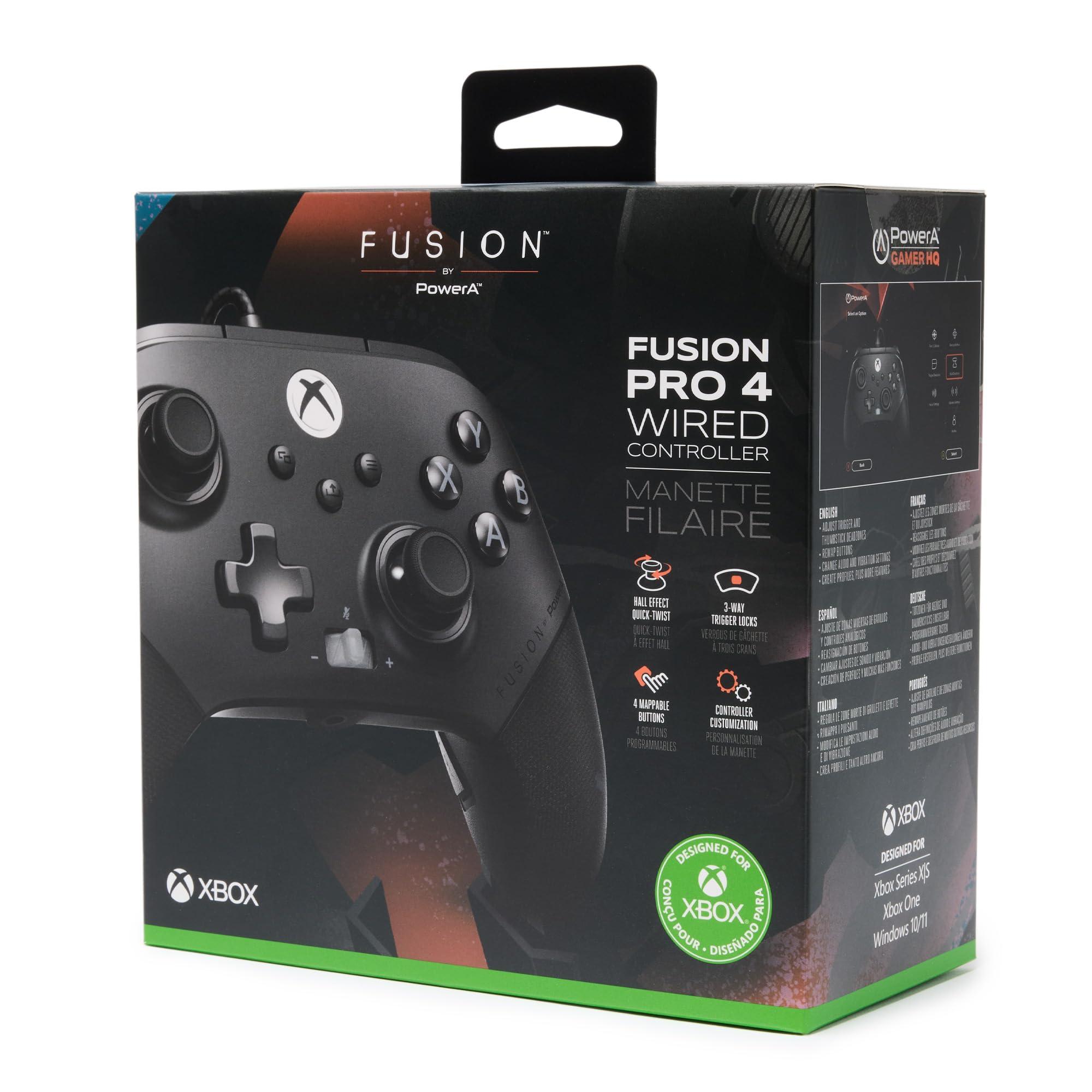 PowerA FUSION Pro 4 Wired Controller for Xbox Series X|S, gamepad, wired video game controller, gaming controller, works with Xbox One and Windows 10/11 - Image 2