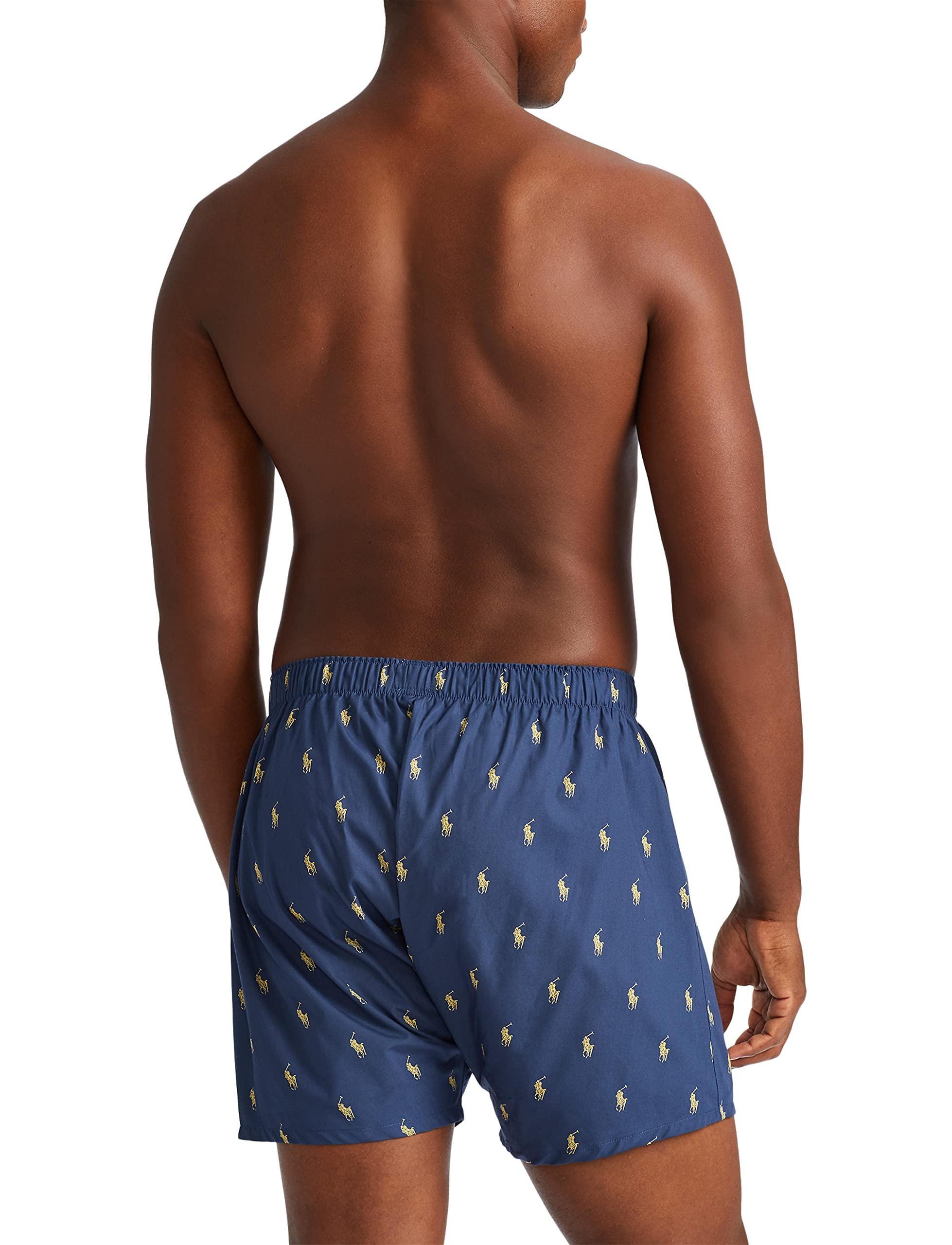 POLO RALPH LAUREN Men's Classic Fit Cotton Woven Boxers, 3 Pack - Image 5