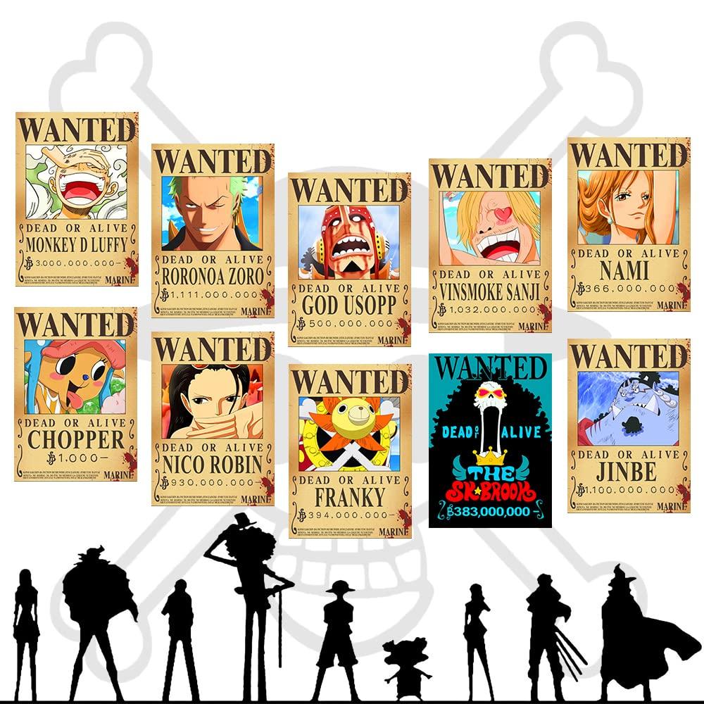 FIDRTH 25PCS Anime [OP] Wanted Posters 30×21cm, New Bounty Edition, Straw Hat Pirates Crew Nika Luffy 3 Billion, Zoro, Sanji, [OP] Anime Gifts(Retro) - Image 2