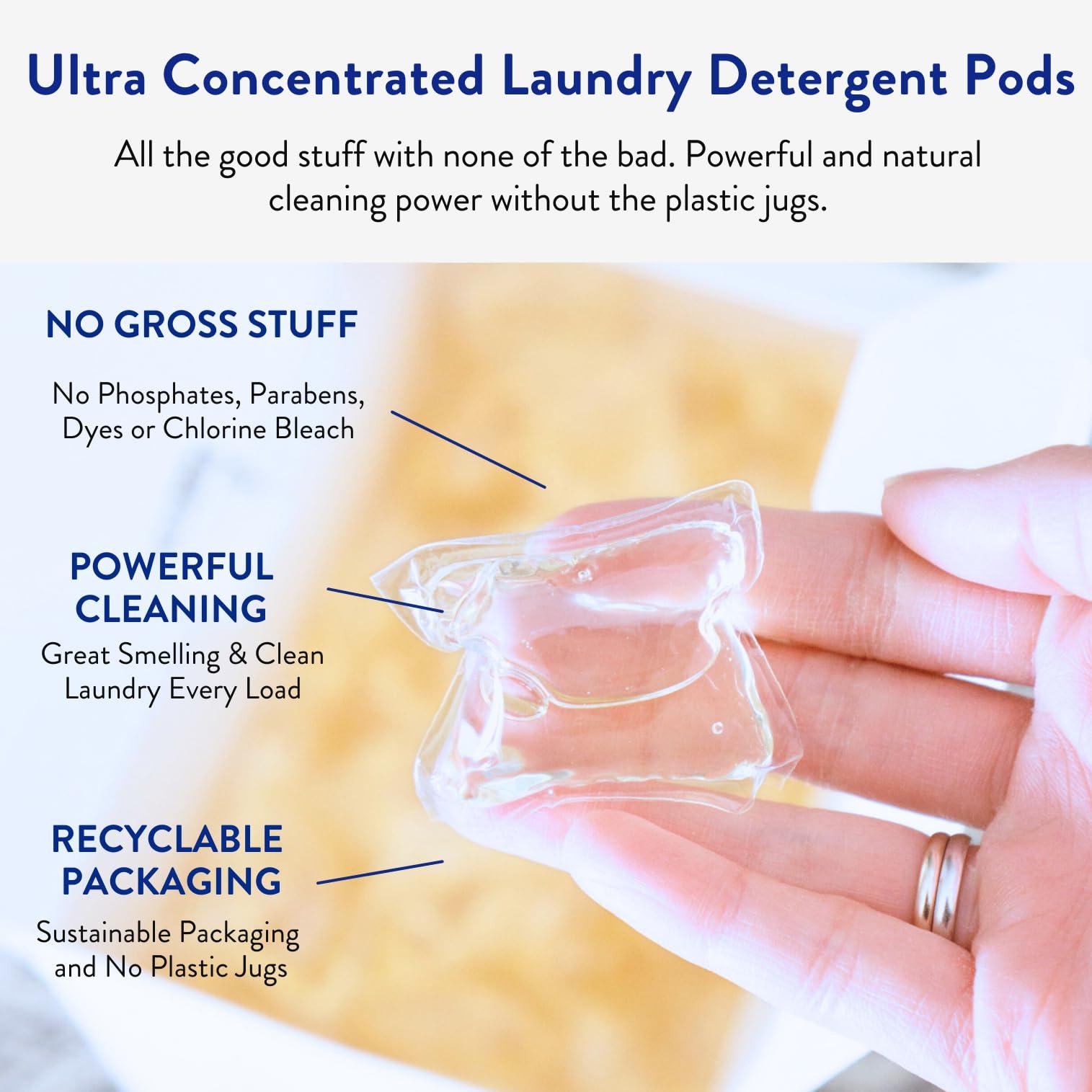 The Clean People Laundry Detergent Pods - Hypoallergenic Laundry Pods - Ultra Concentrated, Recyclable Packaging, Stain Fighting - Fresh Scent, 192 Pack - Image 3