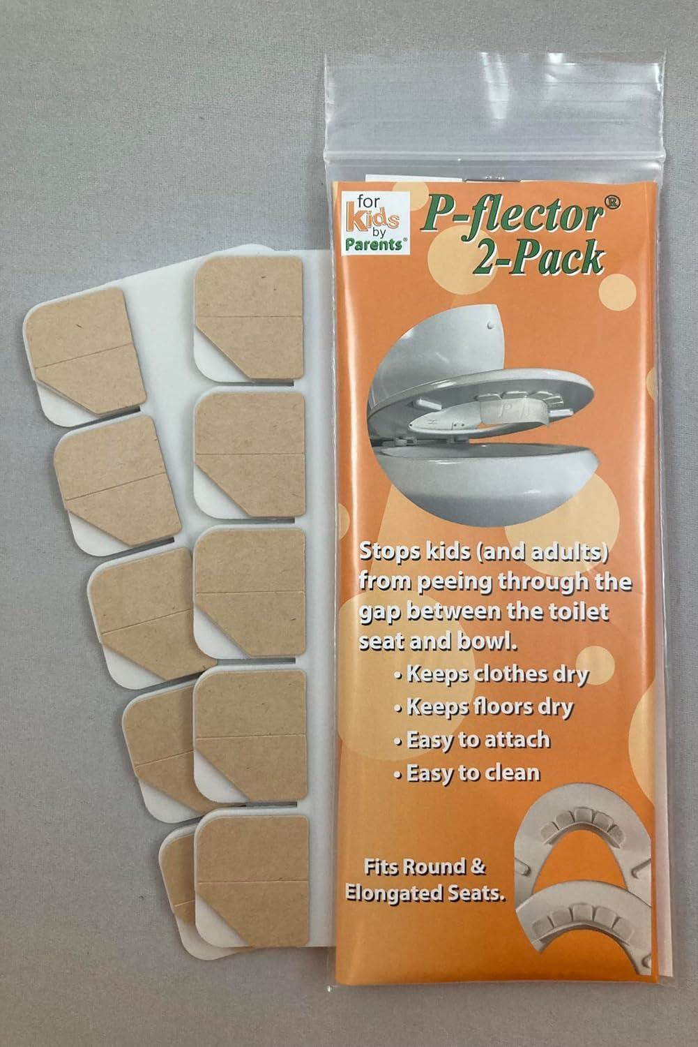 P-flector® Toilet Seat Urine Guard (1-Pack) - Pee Splash Guard for Potty-Training Kids, Adults, Seniors & Special Needs Individuals - Fits Round, Elongated & Curved Toilet Seats - Image 8