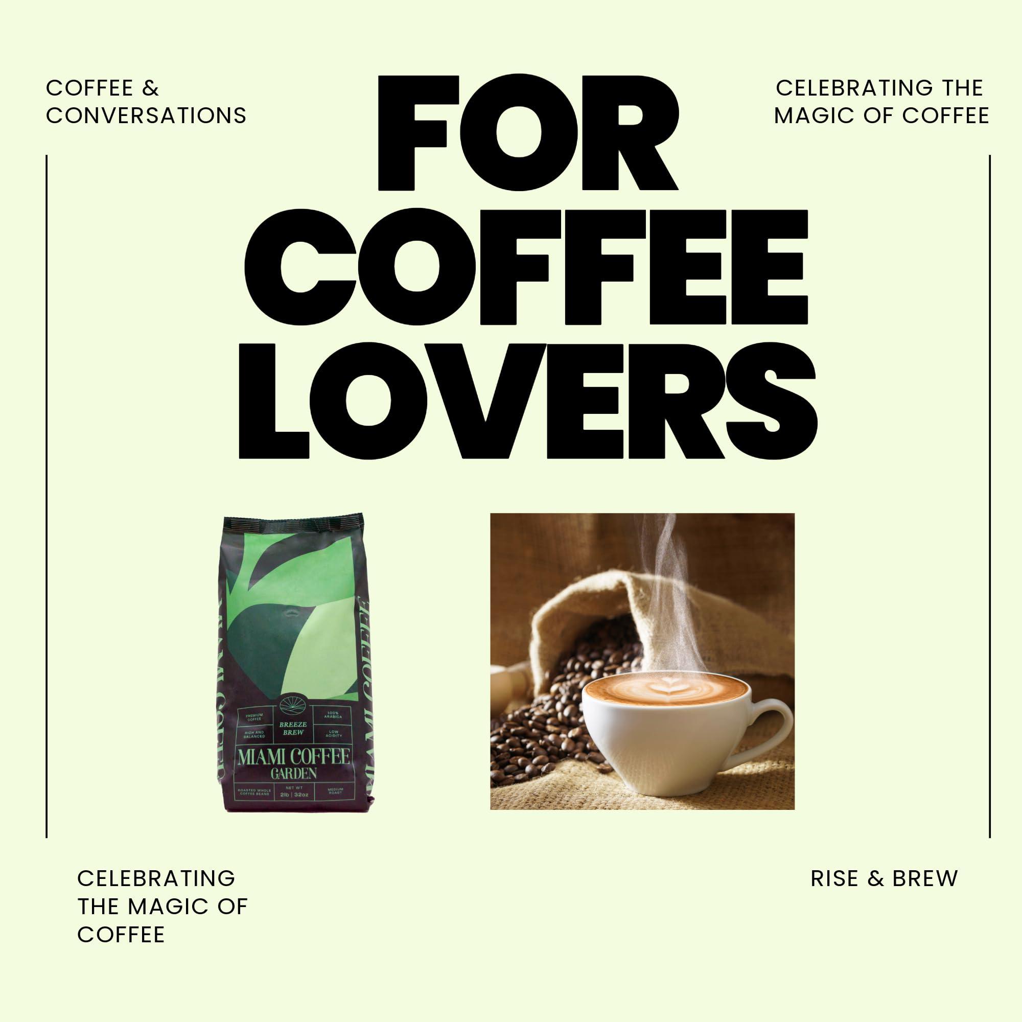 Miami Coffee Garden Breeze Brew, Brazilian Premium Ground Coffee, Rich and Balanced, 100% Arabica, Low Acid, Fitnest Coffee Regions in Brazil, Medium Roast, 12oz - Image 3