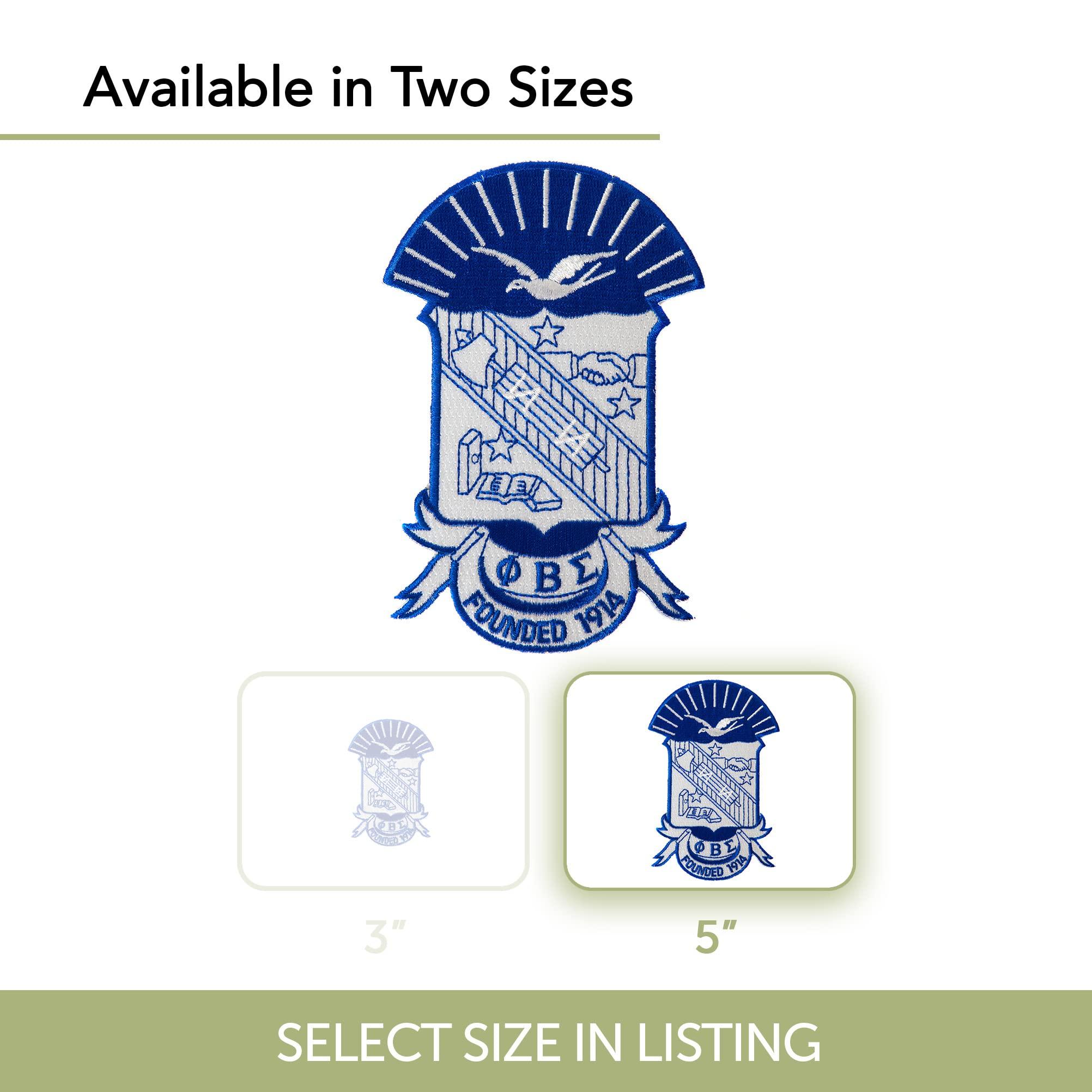 Desert Cactus Phi Beta Sigma Fraternity 4.85 inch Embroidered Appliqué Sew or Iron On Greek Blazer Jacket Pants Bag Sigma (4.85 Crest Patch) Multicolored - Image 5