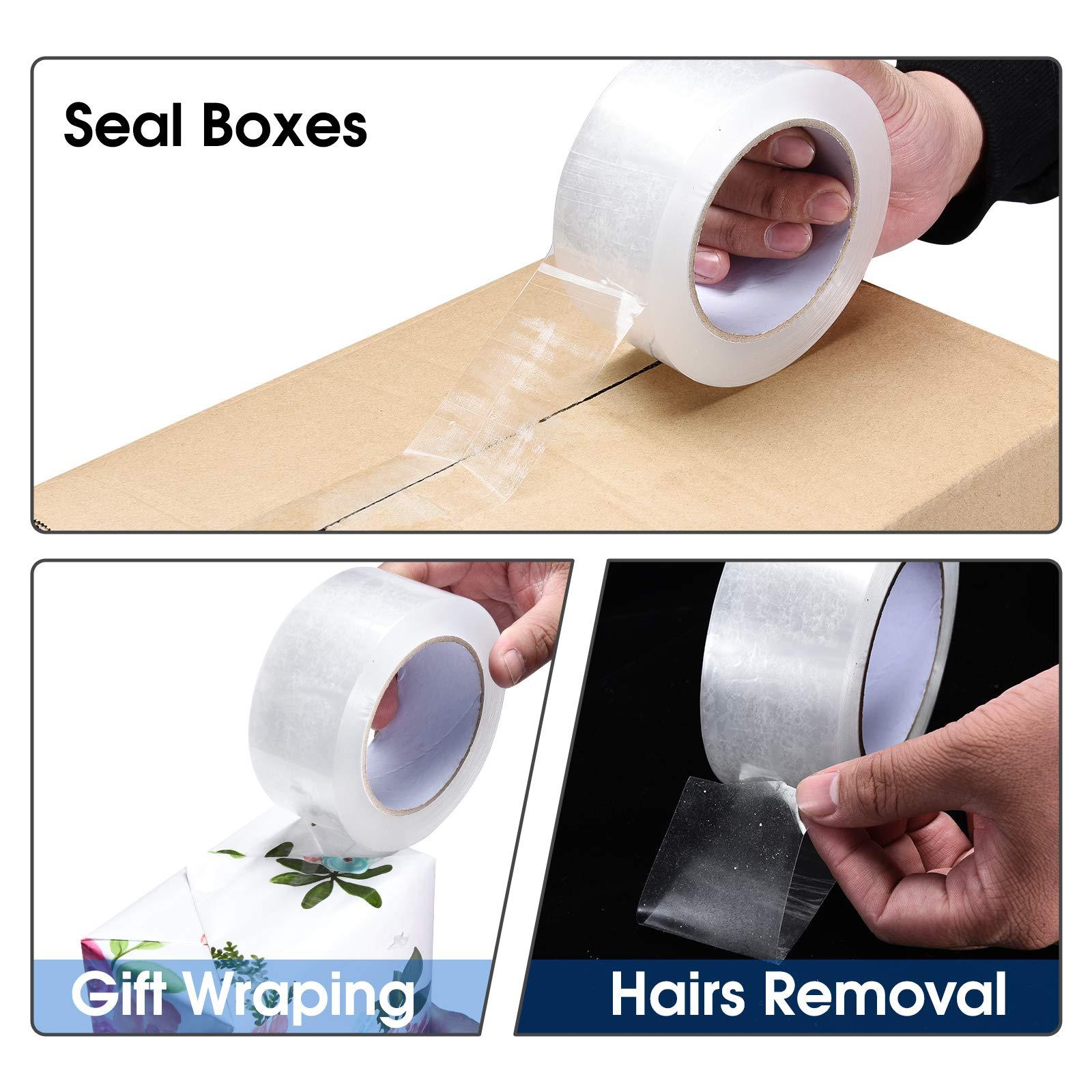 Pacific Mailer Clear Packing Tape, Packaging Tape for Shipping Packaging Moving Sealing, 3 Inch Wide, 2.0mil Thickness, 110 Yard Per Roll [Pack of 6 Rolls] - Image 7