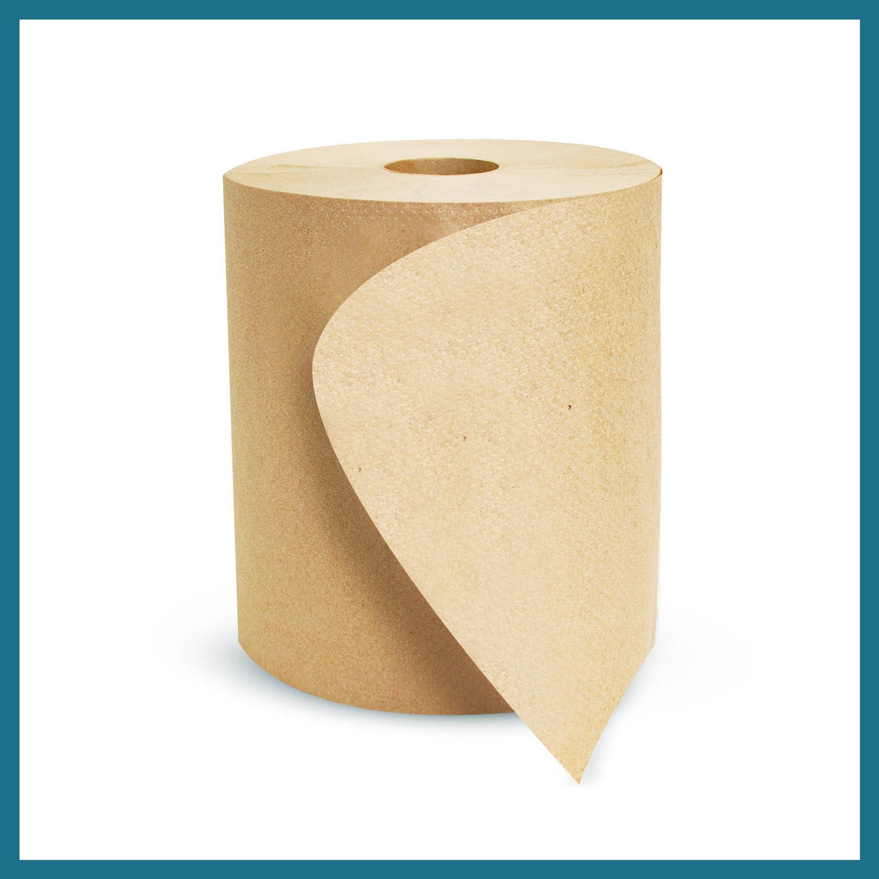 Morsoft by Morcon Paper R6800 Universal Hardwound Roll Towels, 100% Recycled Fibers, 6 Rolls X 800 ft Brown Paper Towels - Image 6