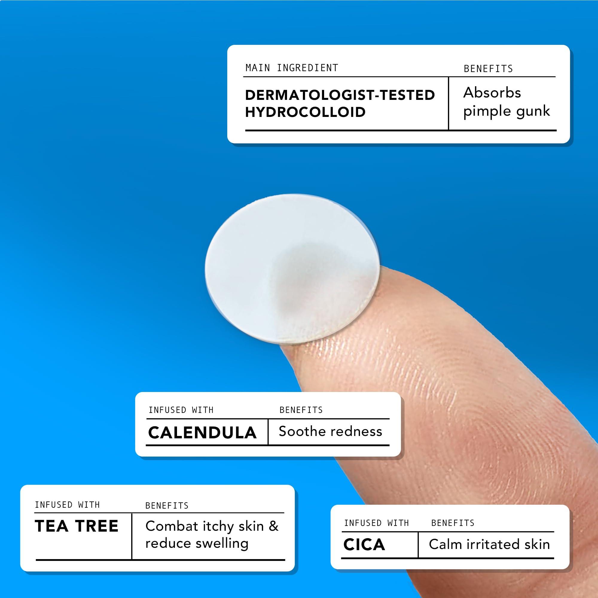 AVARELLE Acne Cover Patches, FSA HSA Eligible Hydrocolloid Pimple Patches for Face with Tea Tree Oil, Korean Skincare Zit Patches for Face | FSA HSA Store Eligible Items | Vegan, Cruelty-free - Image 4