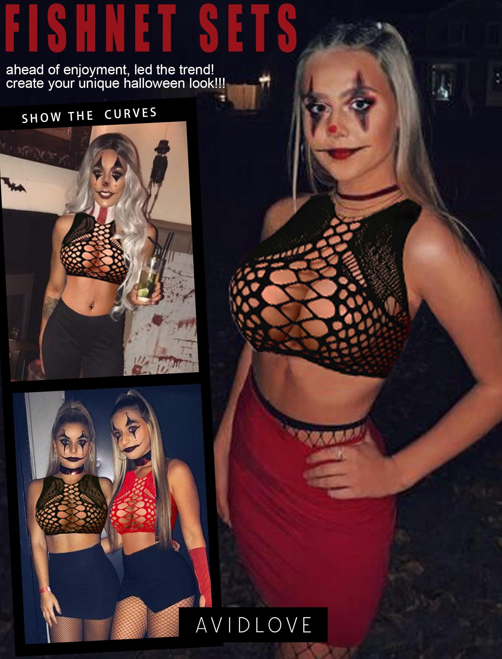 Avidlove Womens Fishnet Lingerie for Women Sexy Two Piece Lingerie Set Stripper Outfit - Image 7
