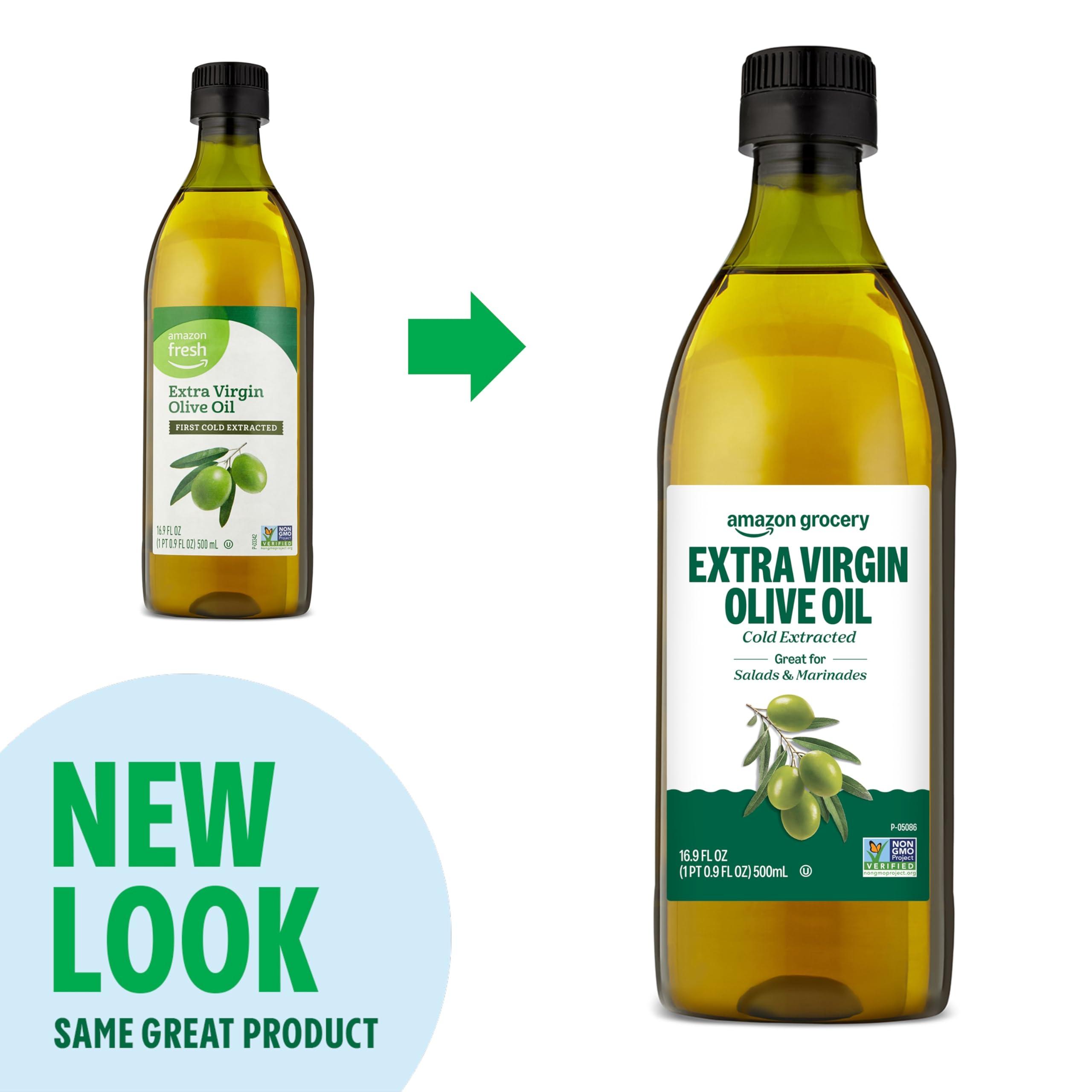 Amazon Grocery, Extra Virgin Olive Oil, 16.9 Fl Oz (Previously Amazon Fresh, Packaging May Vary) - Image 4