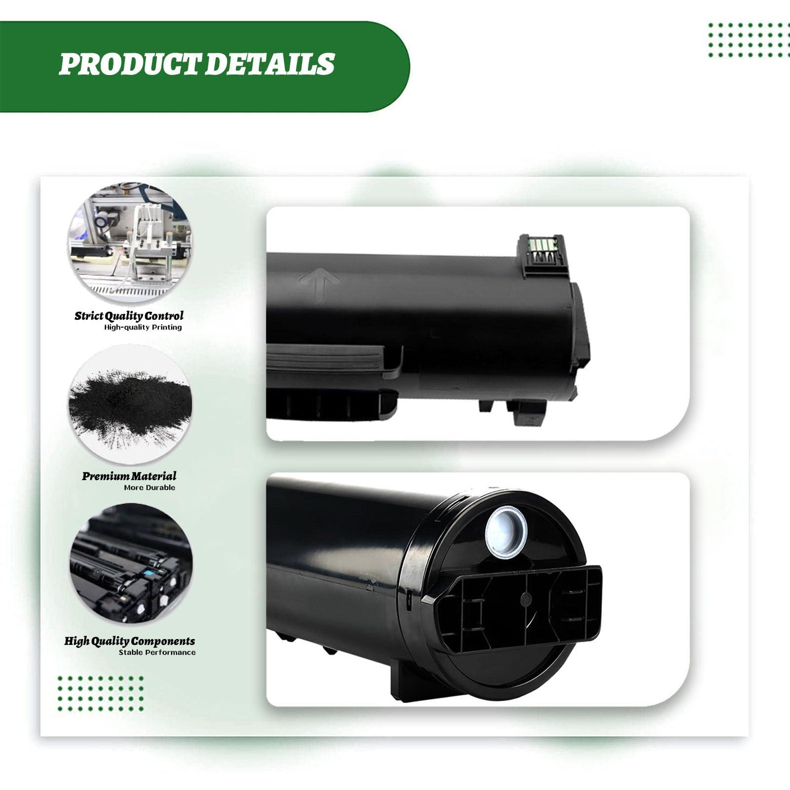 ZHJQDS 106R03944 High Capacity Toner Cartridge Compatible for Xerox B600 B605 B610 B615 Printers 1 Pack - Image 4