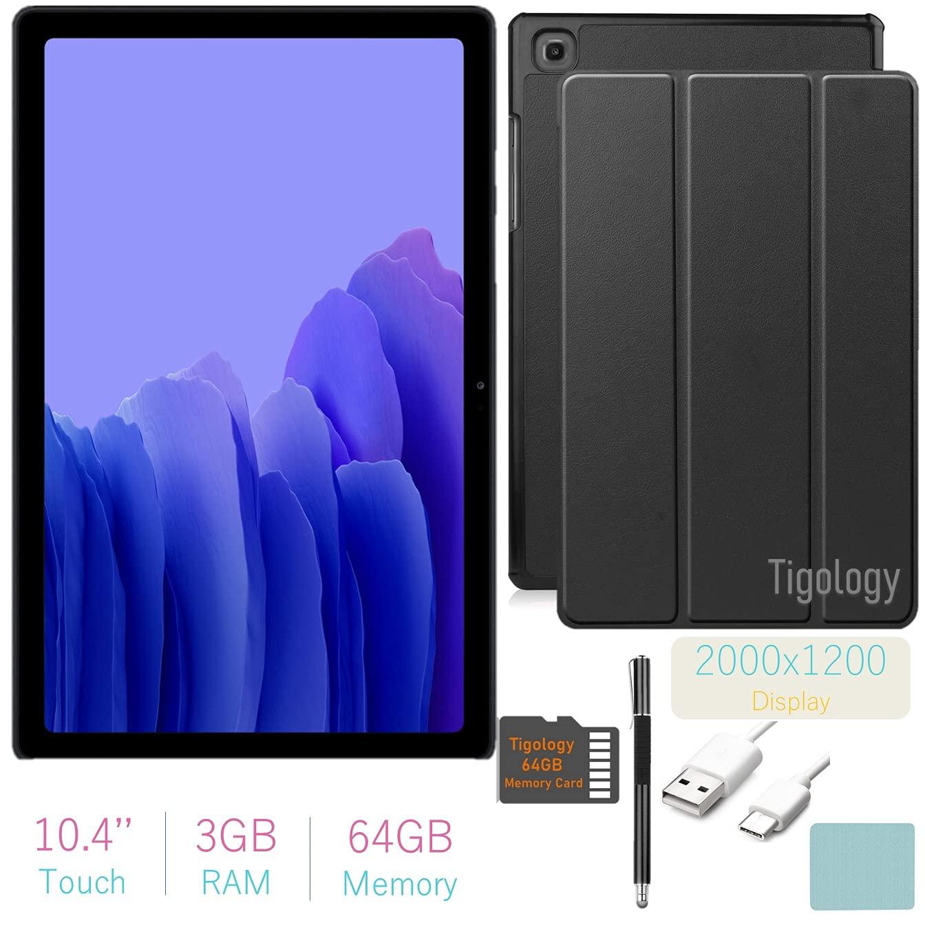 SAMSUNG 2020 Galaxy Tab A7 10.4’’ (2000x1200) TFT Display Wi-Fi Tablet Bundle, Qualcomm Snapdragon 662, 3GB RAM, Bluetooth, Dolby Atmos Audio, Android 10 OS w/Tigology Accessories (64GB, Gray) - Image 2