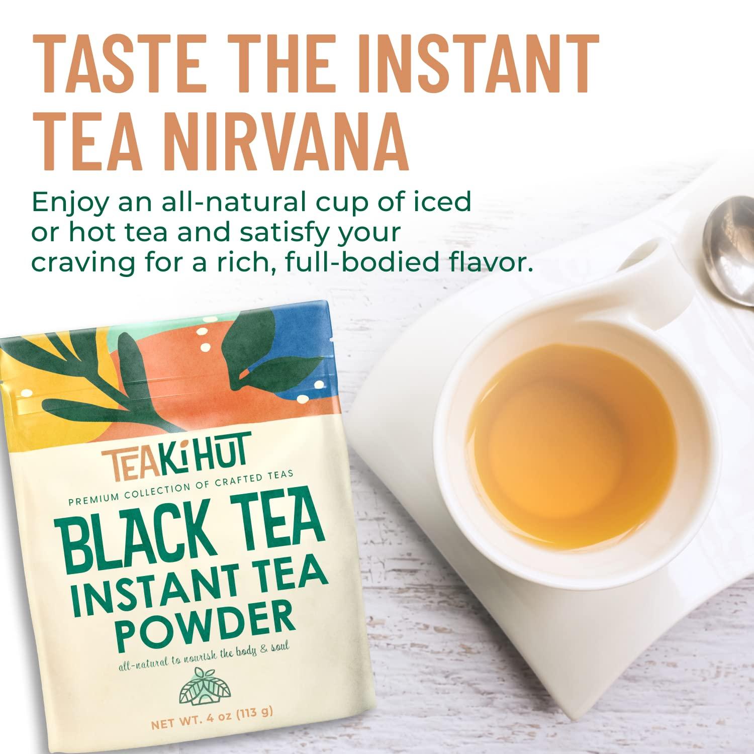 TEAki Hut Instant Black Tea Powder, 4 oz, Black Tea Powdered BlackTea for Hot and Cold Beverages, Refreshing Instant Tea Powder, Unsweetened Tea, 113 Servings - Image 6