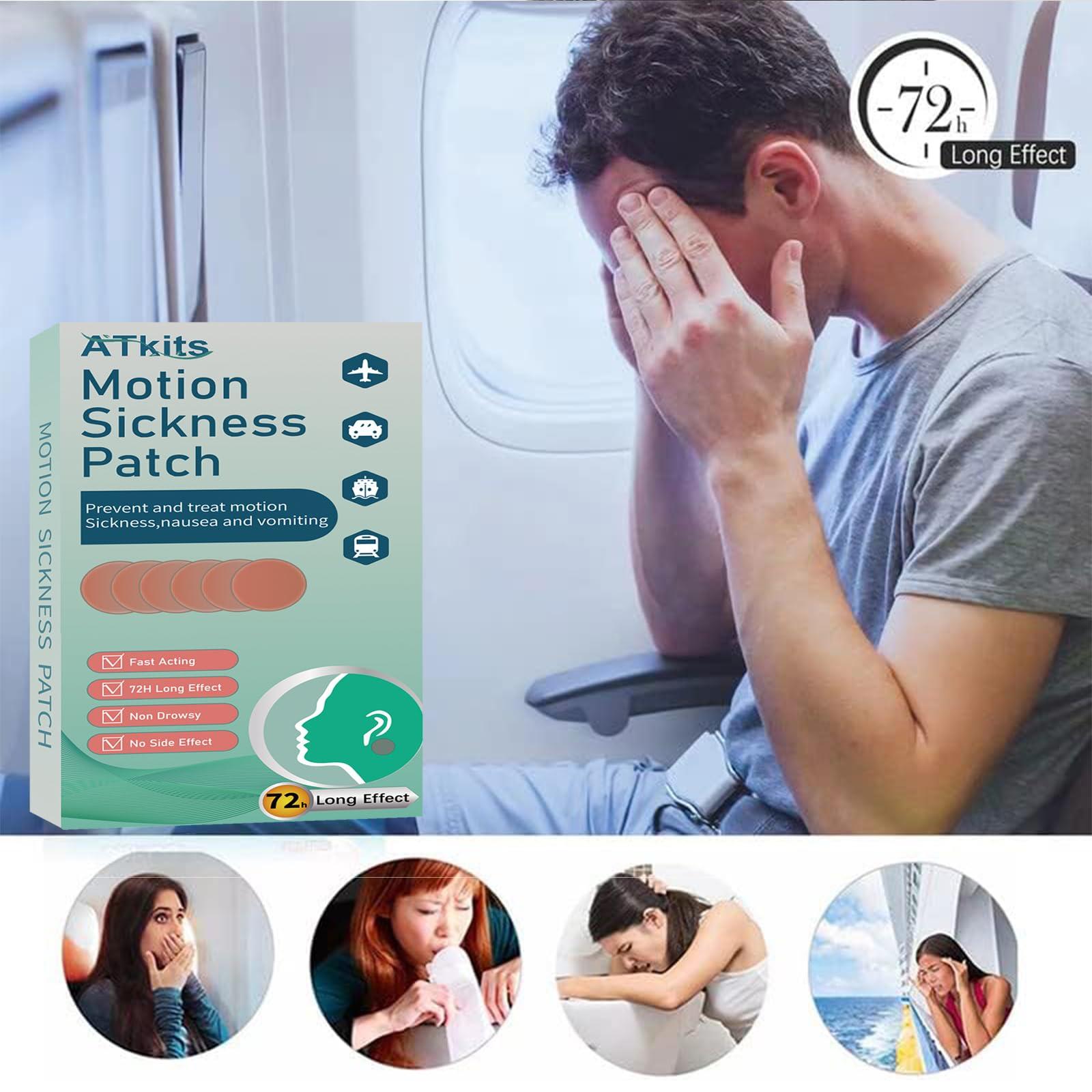 40PCS Motion Sickness Patches, Anti Nausea Sea Sickness Patch for Cruise, No Side Effects for Car and Boat Rides, Ships, Cruise and Airplane & Other Forms of Transport - for Adults and Kids (40PCS) - Image 3
