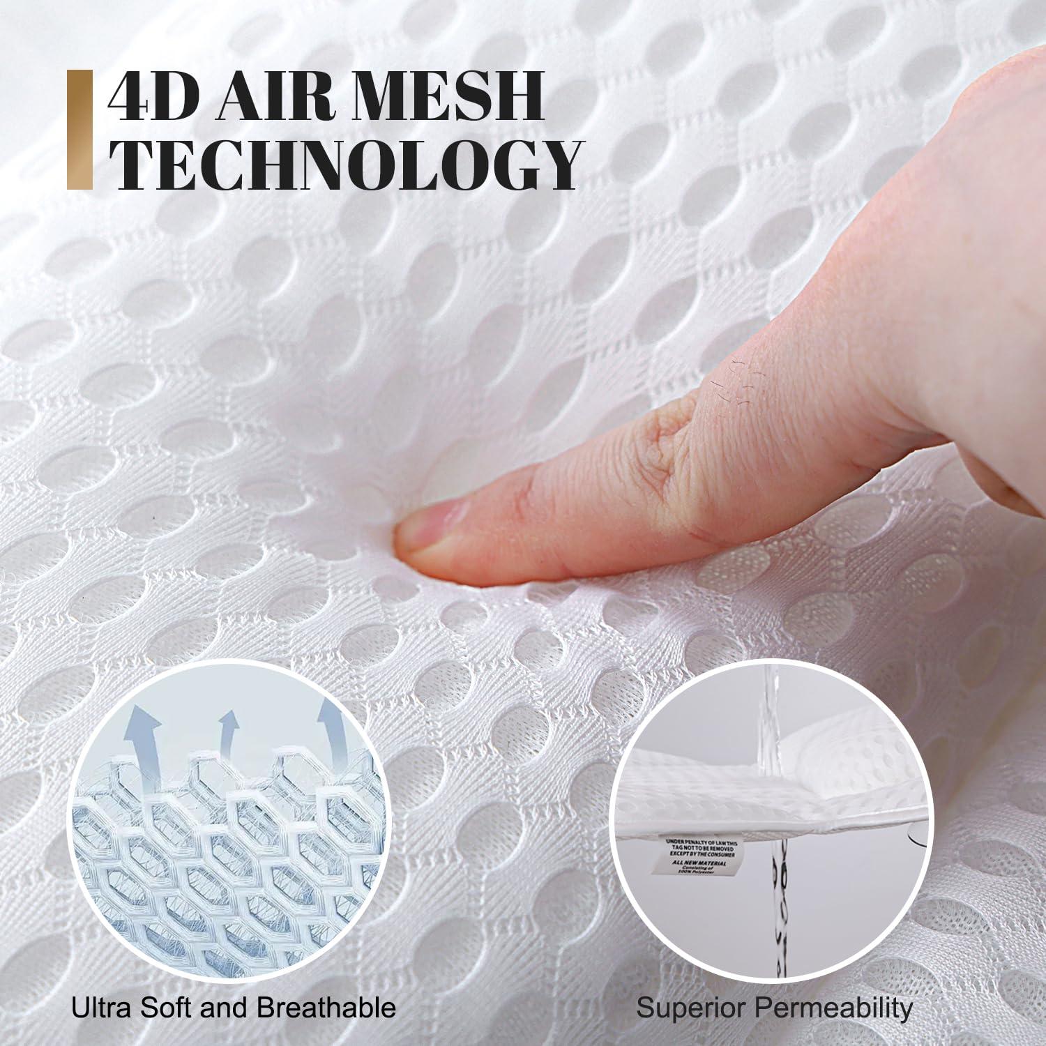 Bath Pillow Luxury Bathtub Pillow, 4D Bath Tub Pillows for Head, Neck and Back Support, Tub Pillow for Bathtub with 6 Non-Slip Suction Cups, Relaxing Bath Accessories Spa Gifts - Image 4