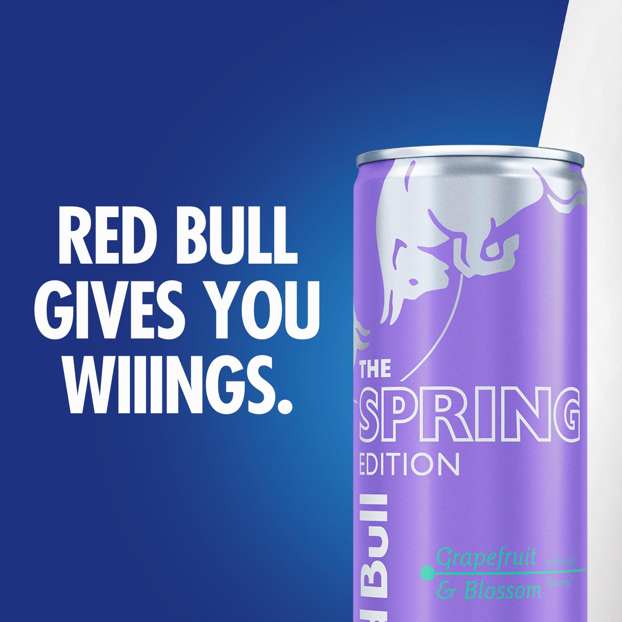 Red Bull Spring Edition Energy Drink, Grapefruit, 12 fl. oz., Case of 24 cans, with 114mg Caffeine, Taurine & B Vitamins - Image 4